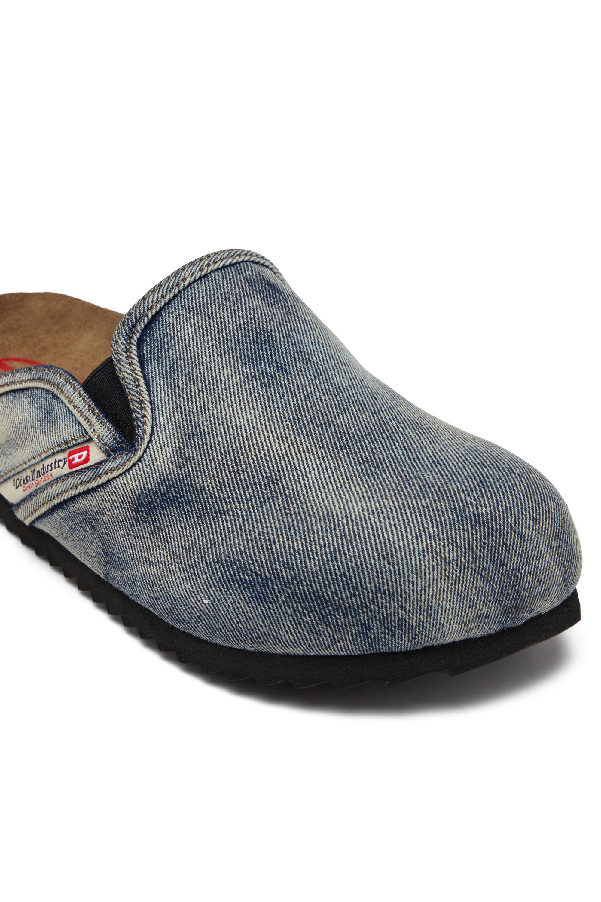 靴 DIESEL D-WOODSTOCK Women's D-Woodstock: Denim kitten heel mules | Black | Diesel