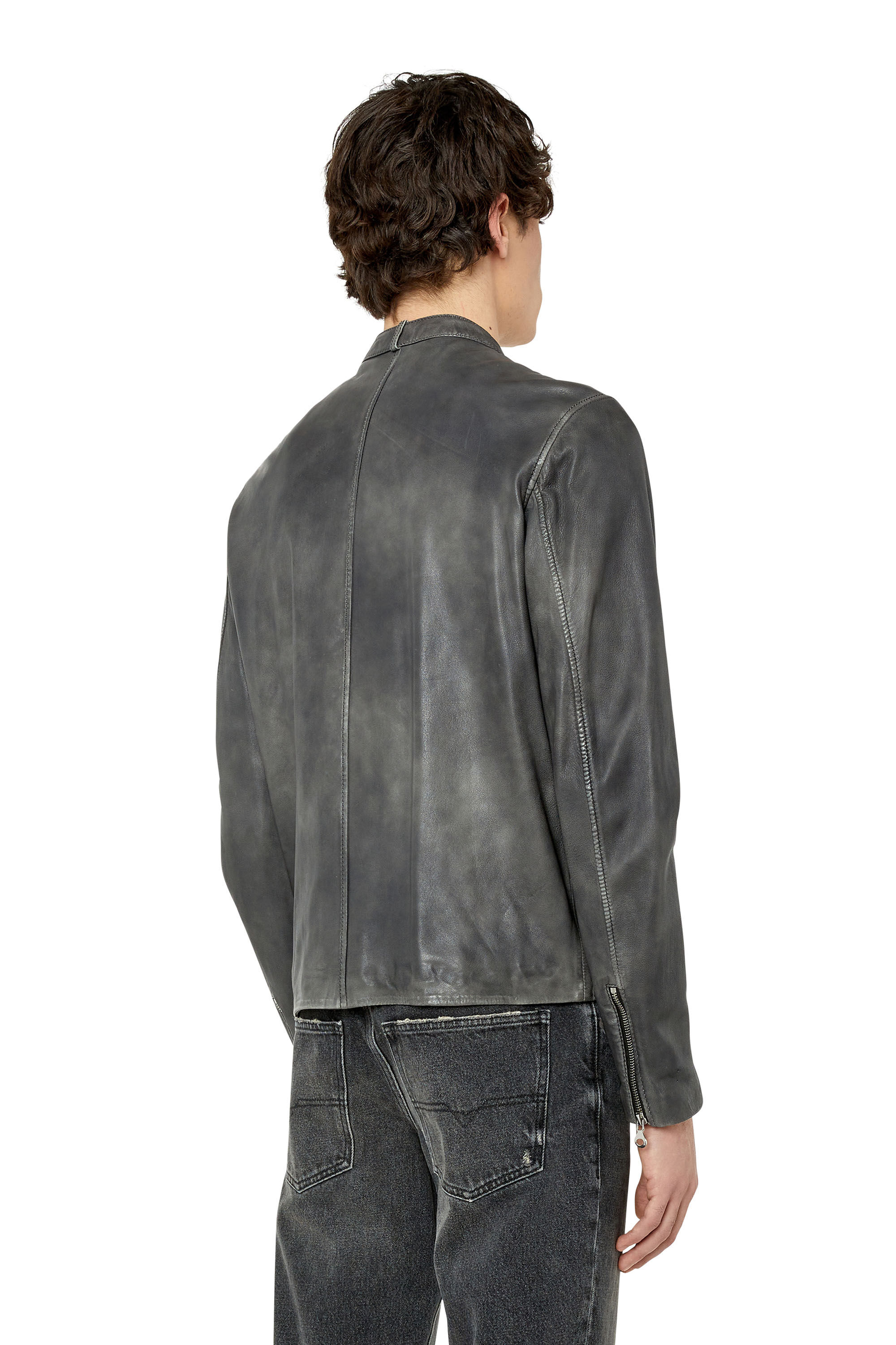 Treating leather jacket store