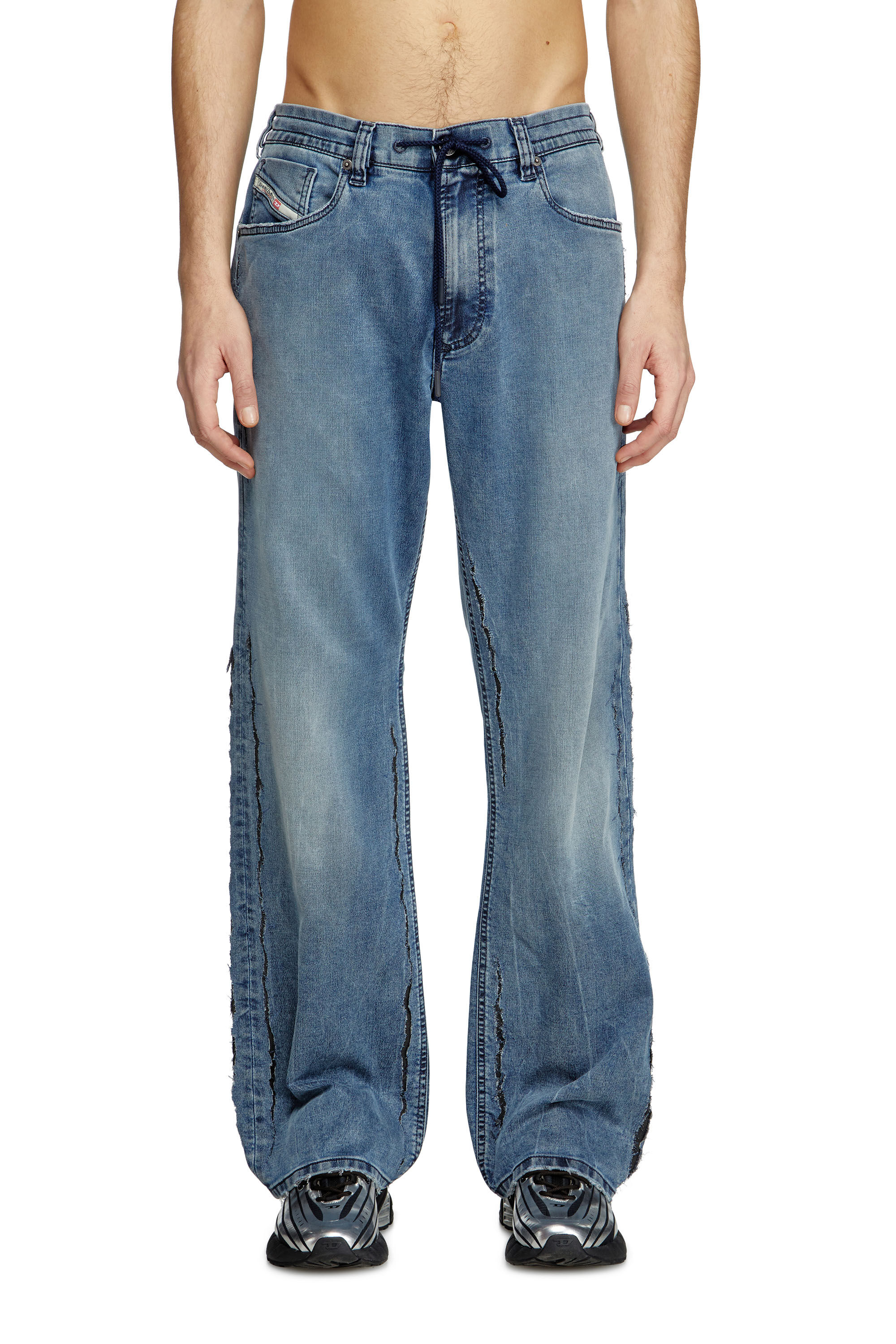 Diesel - Man's Relaxed 2080 D-Reel Joggjeans® 09K64, Medium blue - 3