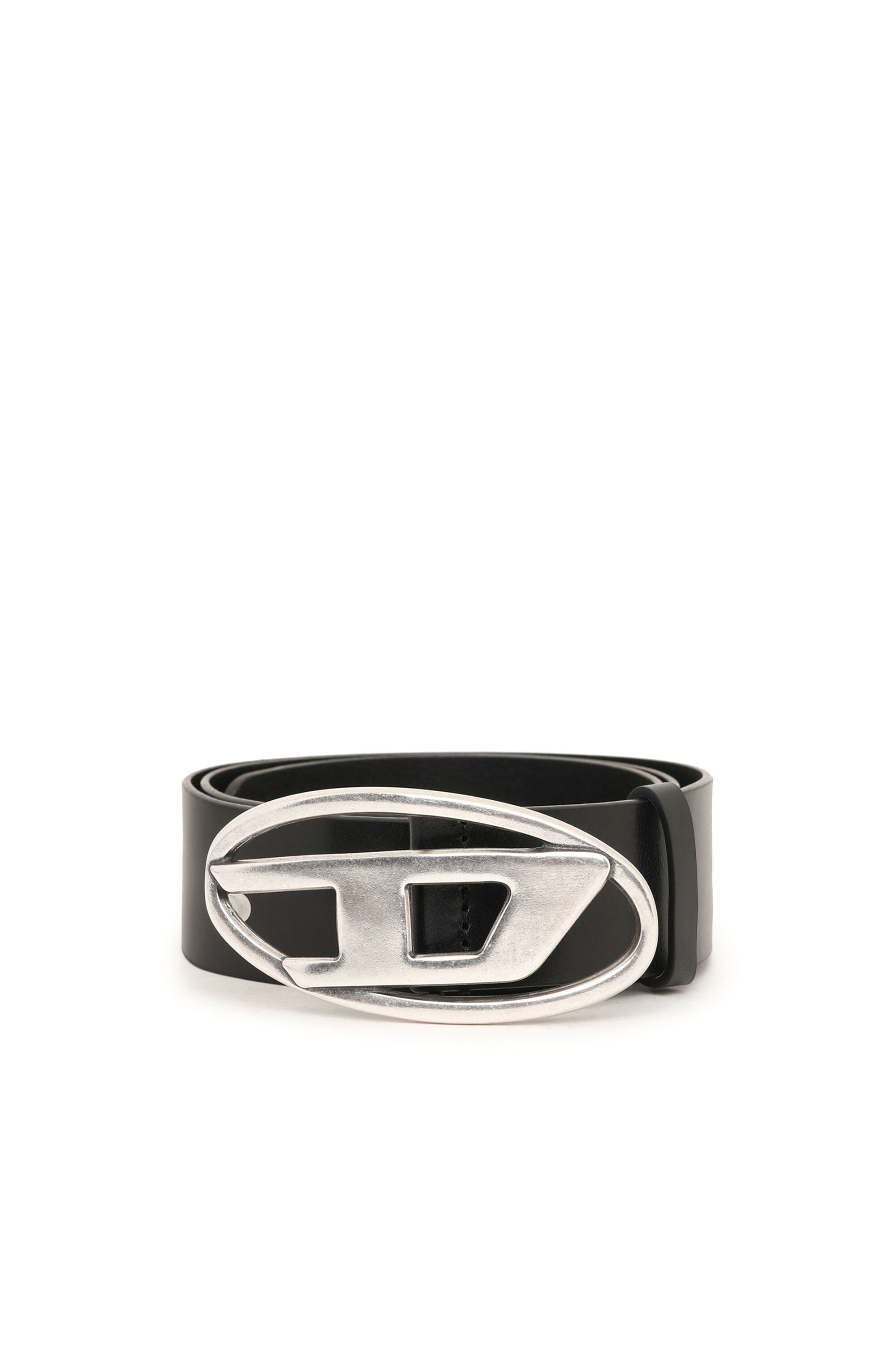 高価値セリー B-1DR: Leather Diesel | buckle logo D silver with Belt 小物