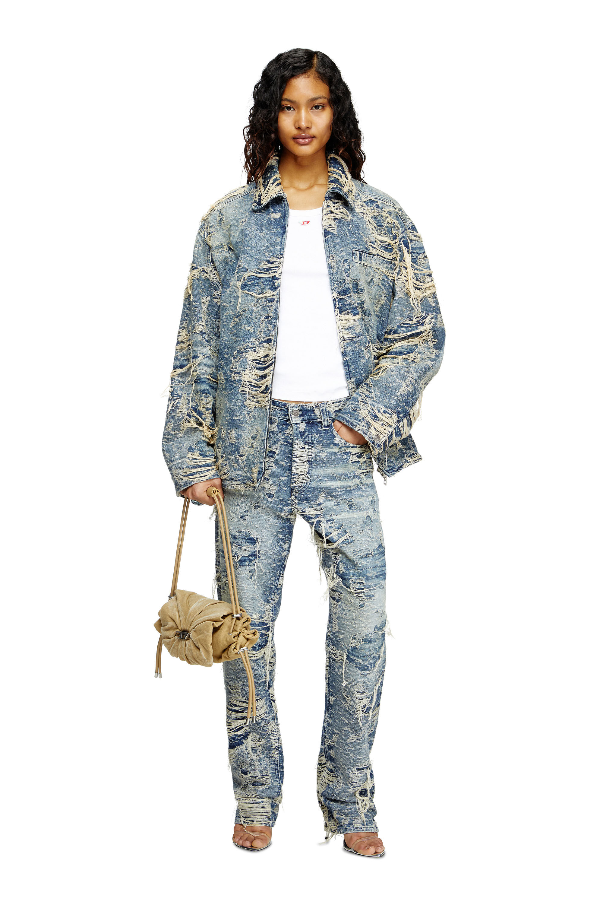 デニム・ジーパン DIESEL '1988 D-Ark 09m04' jeans Blue Women's Regular Jeans | Medium blue | Diesel 1988 D-Ark