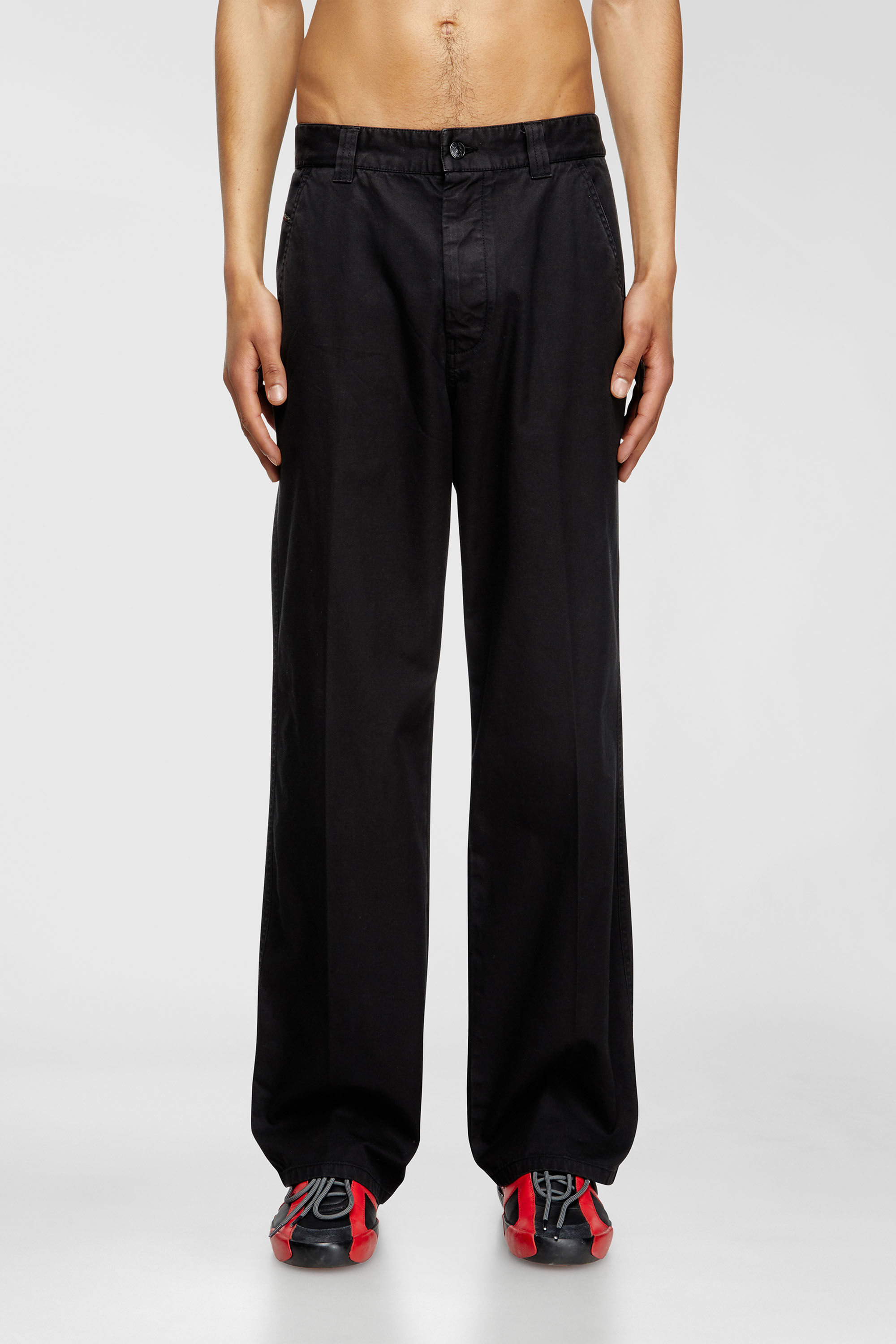 Diesel - P-HANT-CHINO, Man's Chino pants in Black - 3