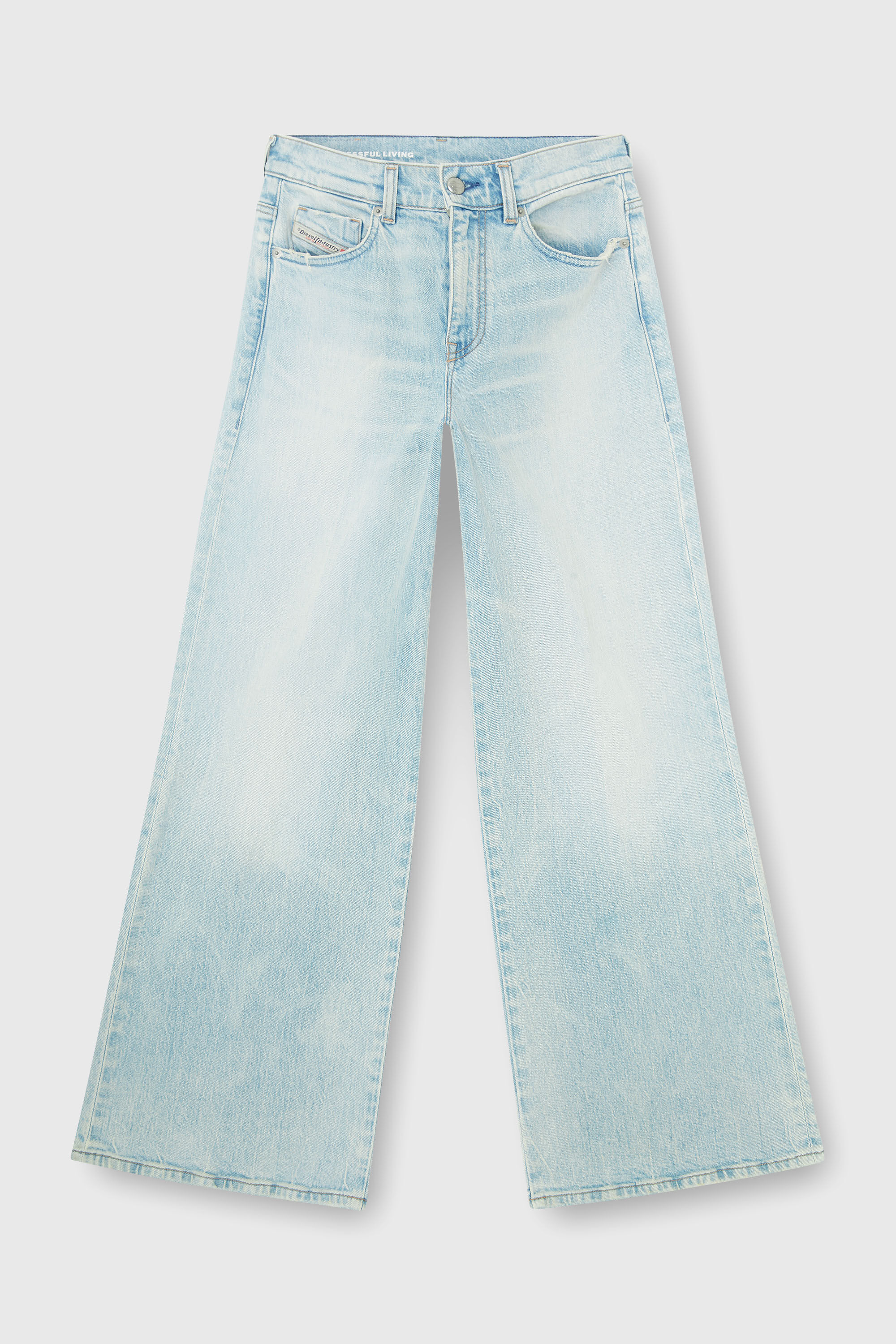 Diesel - Woman's Flare Jeans 1978 D-Akemi 0KBBX, Light Blue - 6