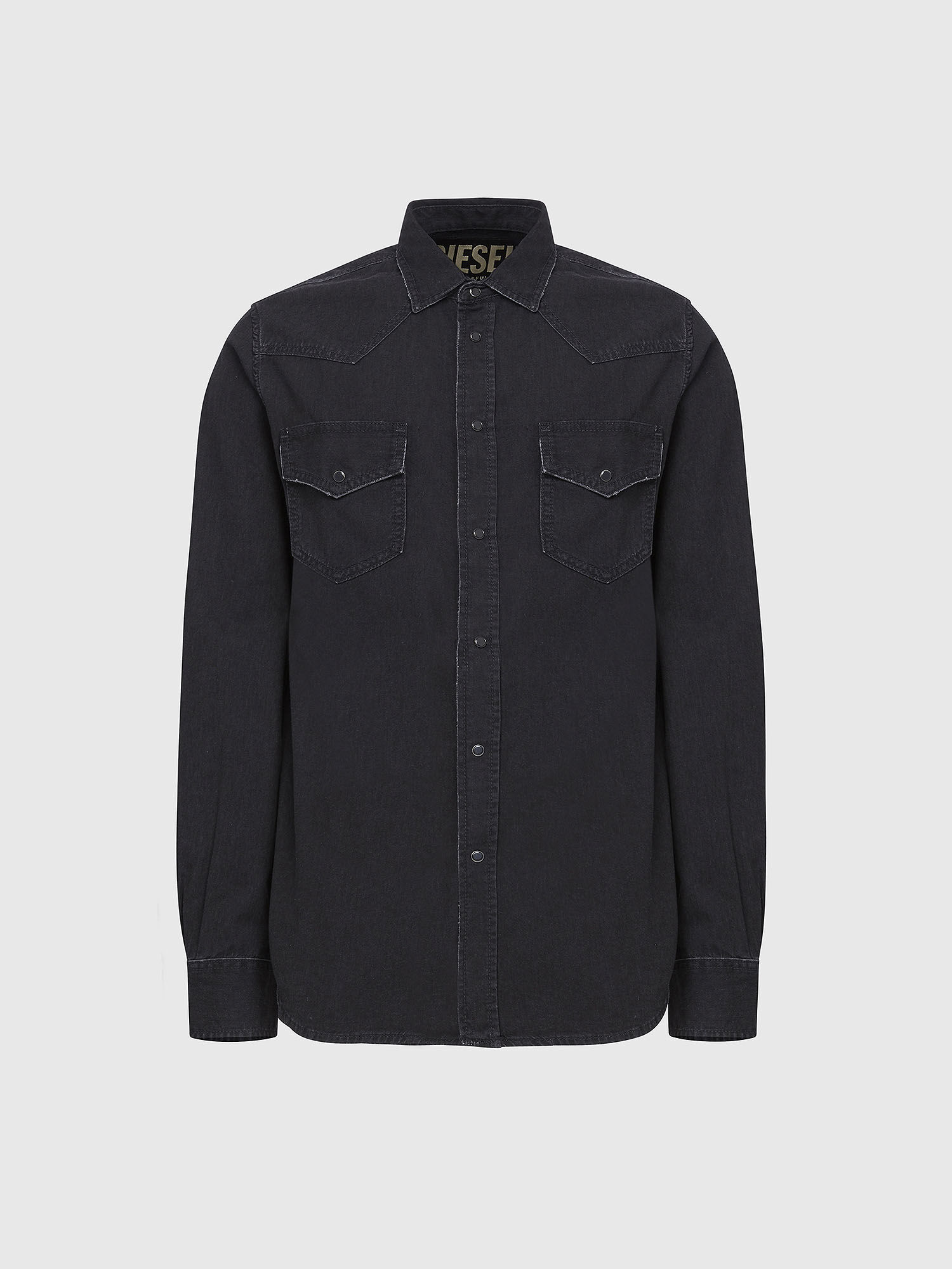 black denim shirt outfit