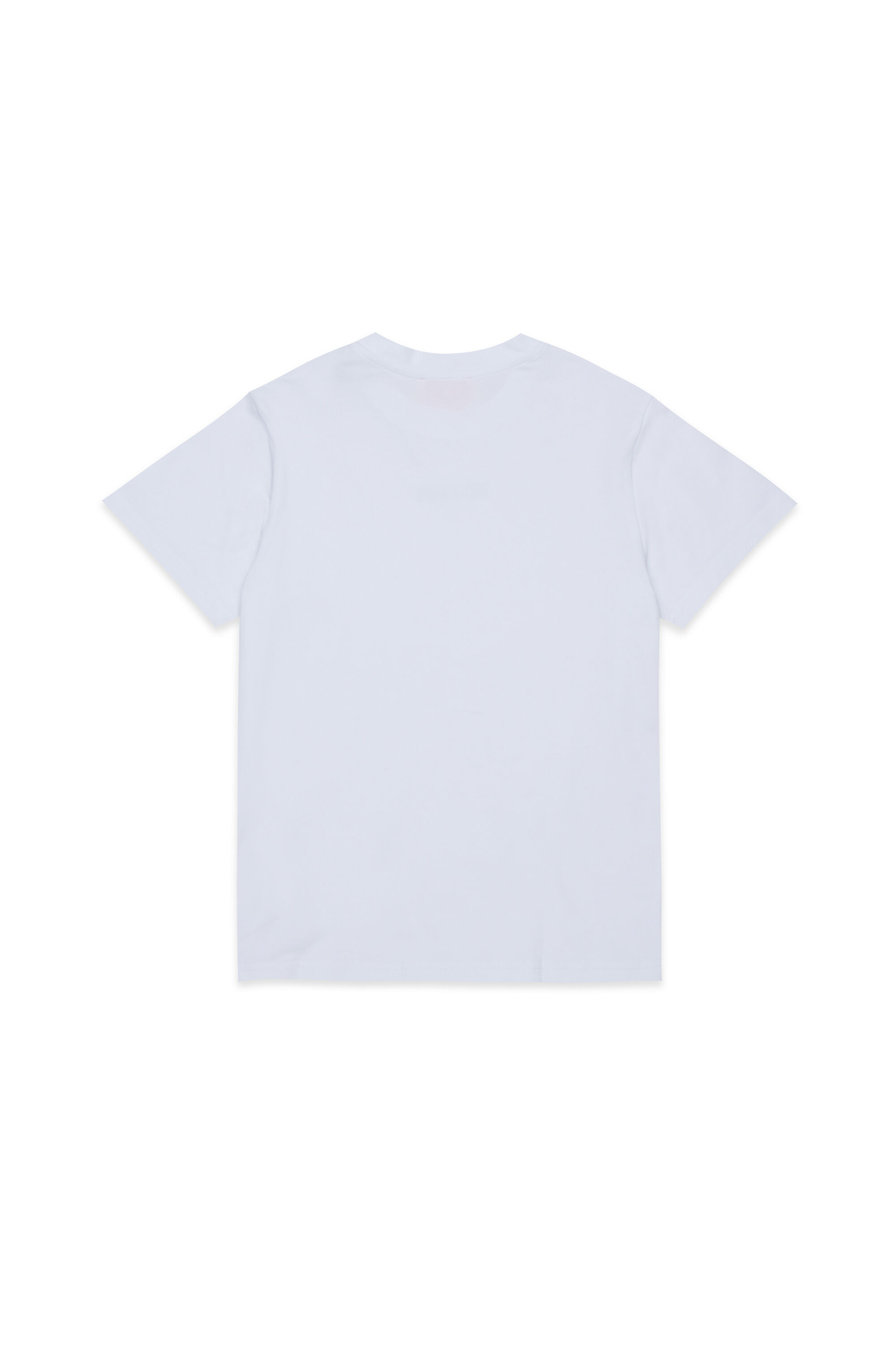 Diesel - UTTER, Man's T-shirt in stretch cotton with logo print in White - 2