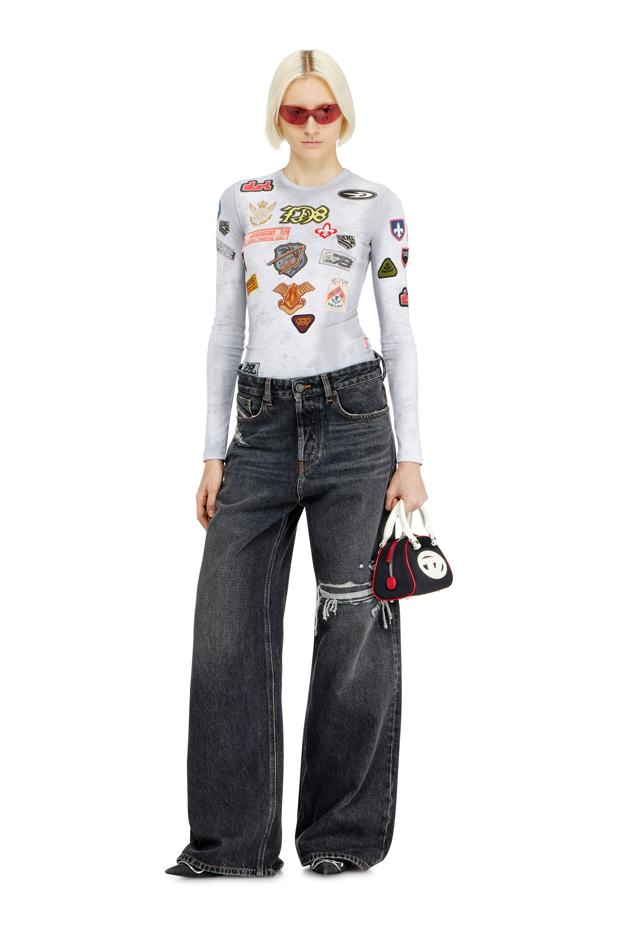 ☆*☆様 DIESEL Relaxed Jeans 1996 D-Sireブラッ 1996 D-Sire Woman: Relaxed Black/Dark grey Baggy Jeans | Diesel