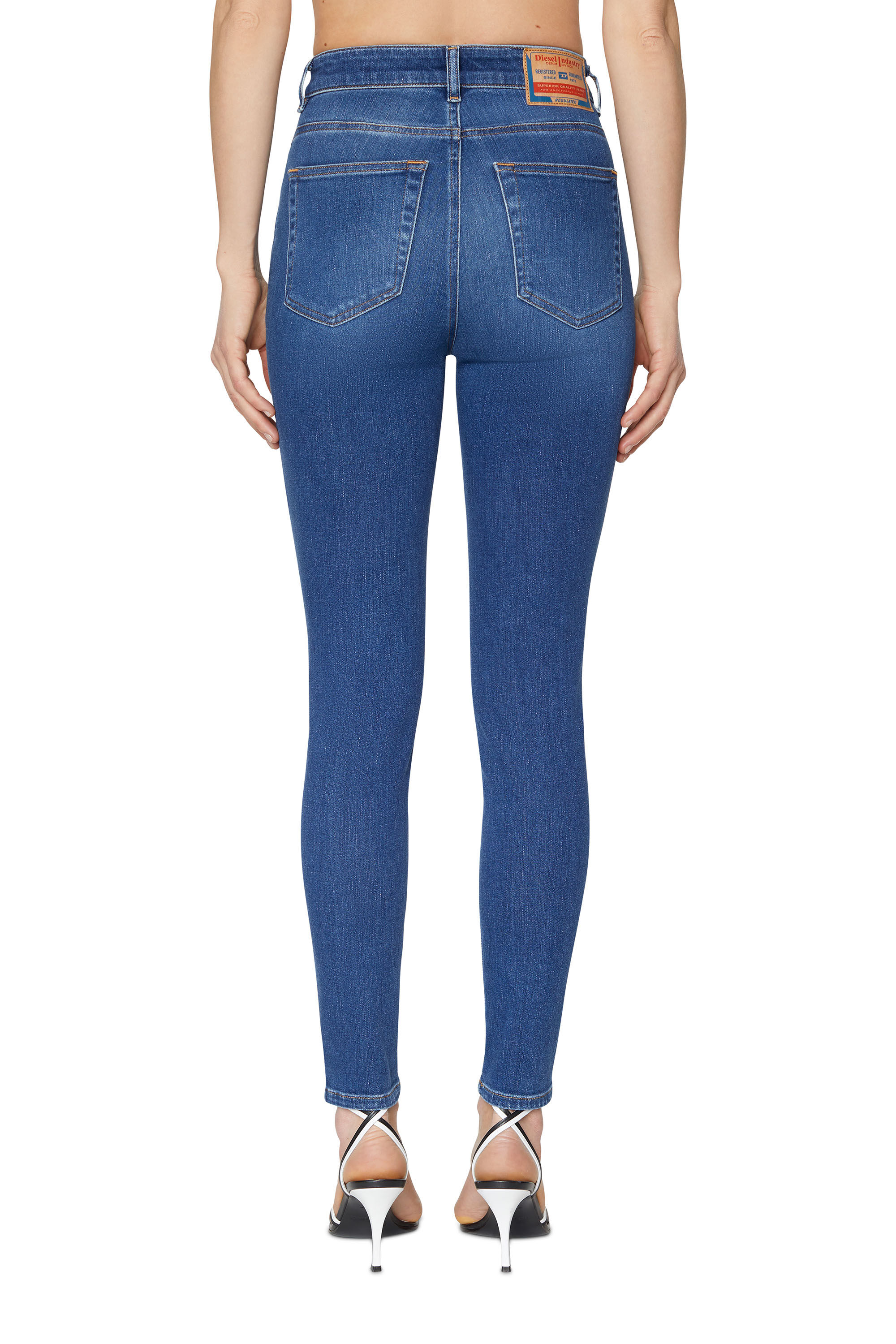 Diesel - 1984 Slandy-High 09C21 Super skinny Jeans, Medium blue - Image 4