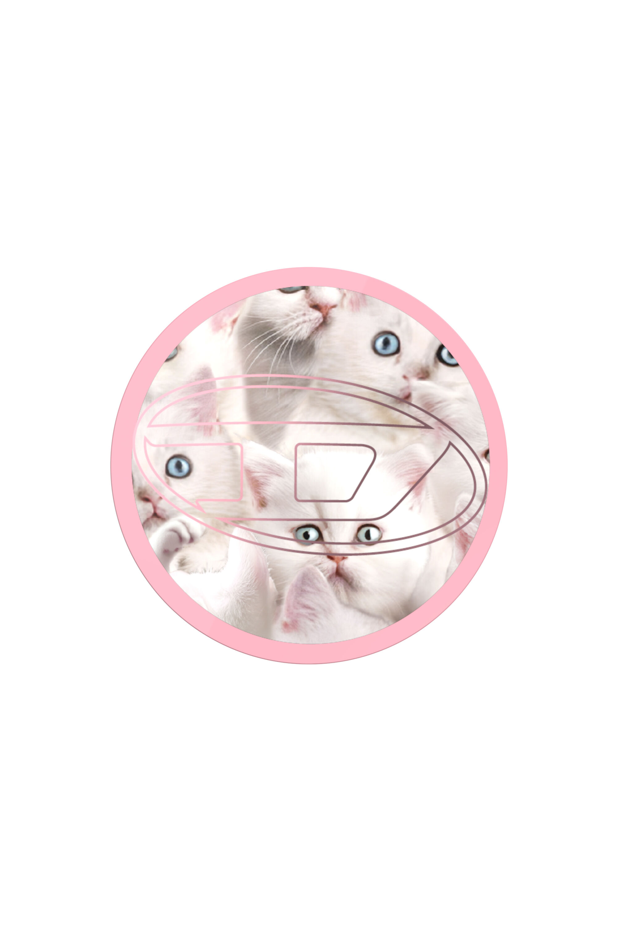 Diesel - 60452  GRIP CASE, Unisex's Oval D cats magsafe gripstand in Pink - 1