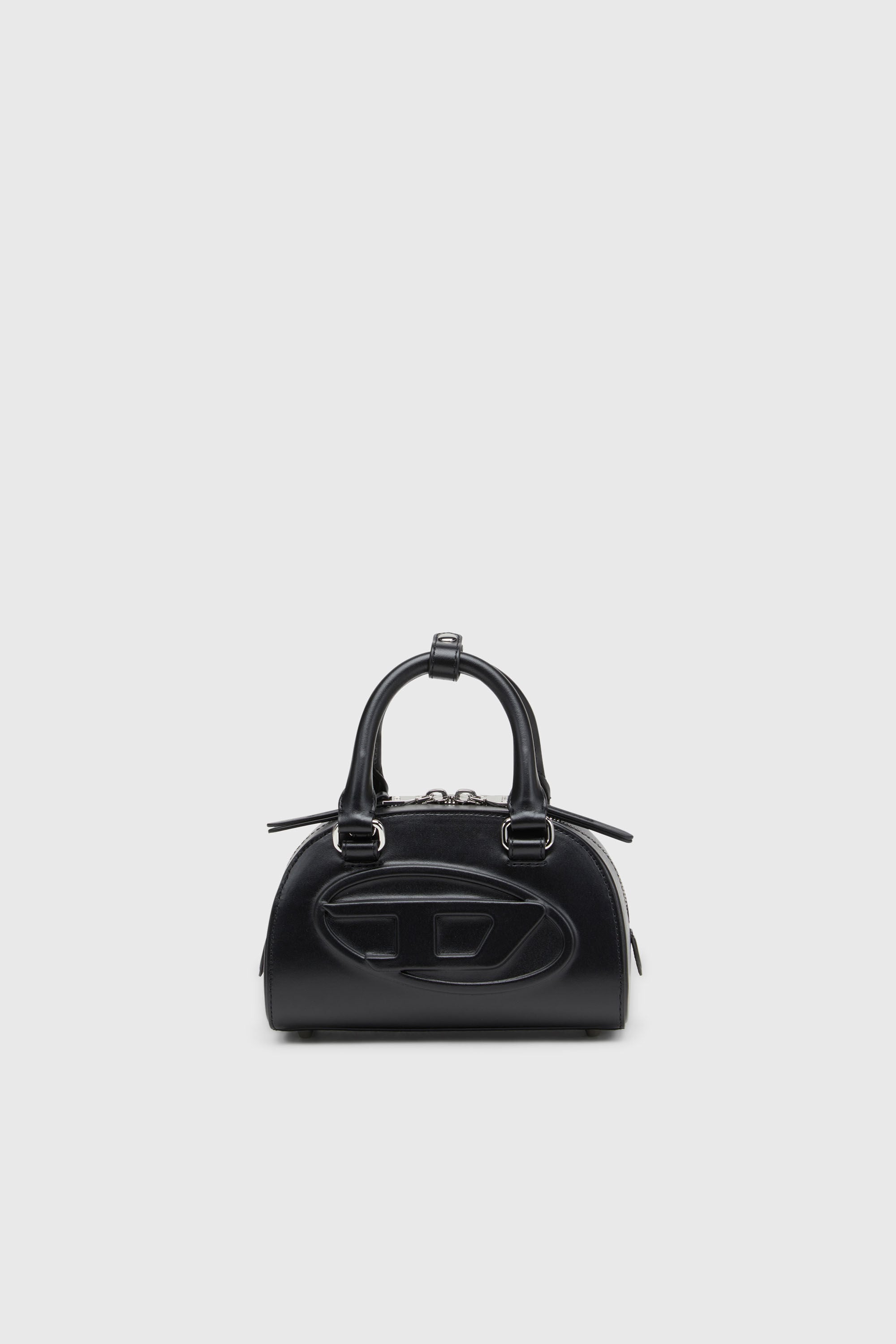 Diesel - 1DR DOME CROSSBODY, Woman's 1DR Dome-Leather Small bowling bag in Black - 2