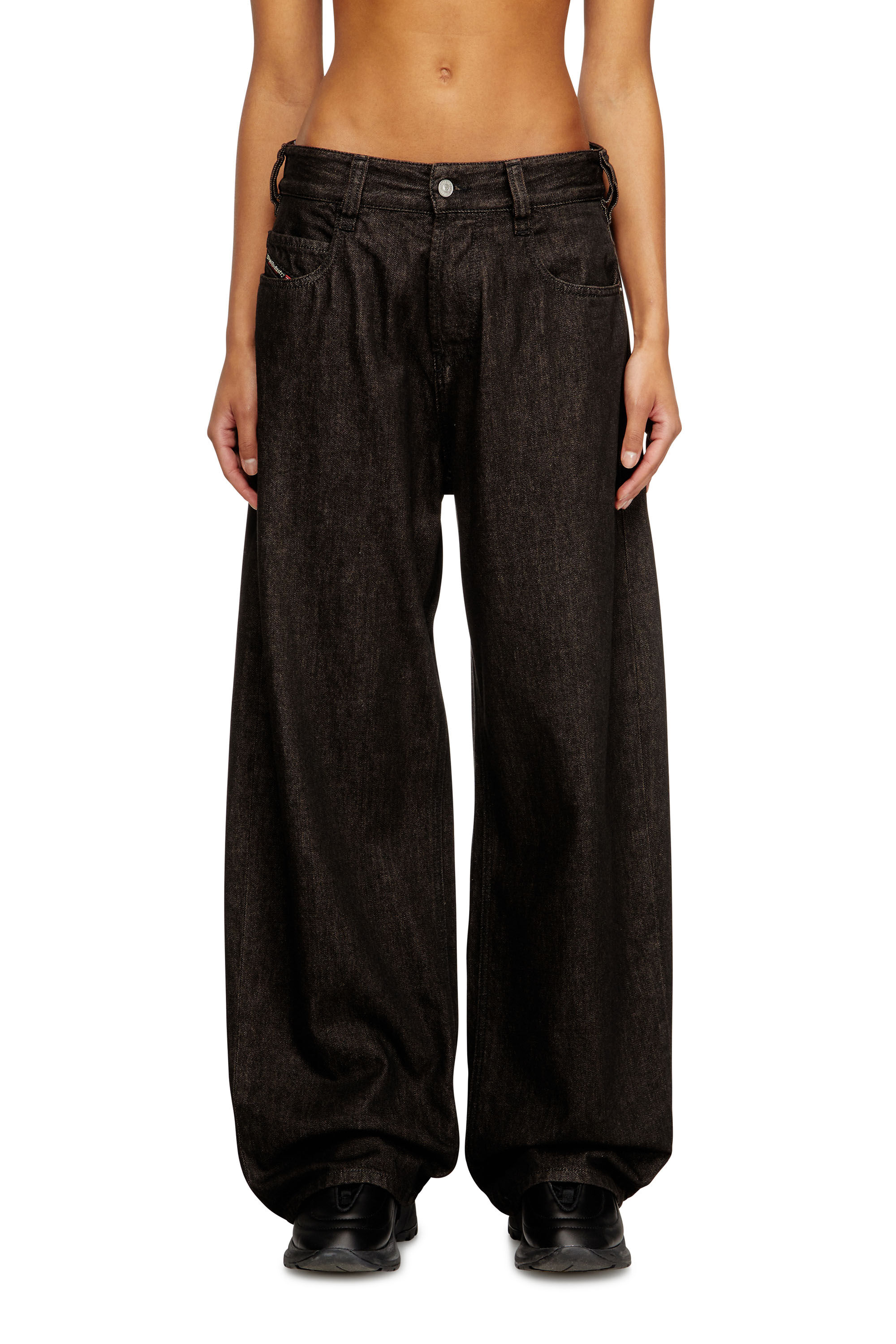 Diesel - Unisex's Relaxed Jeans 1997 D-Enim 09N25, Black/Dark grey - 6