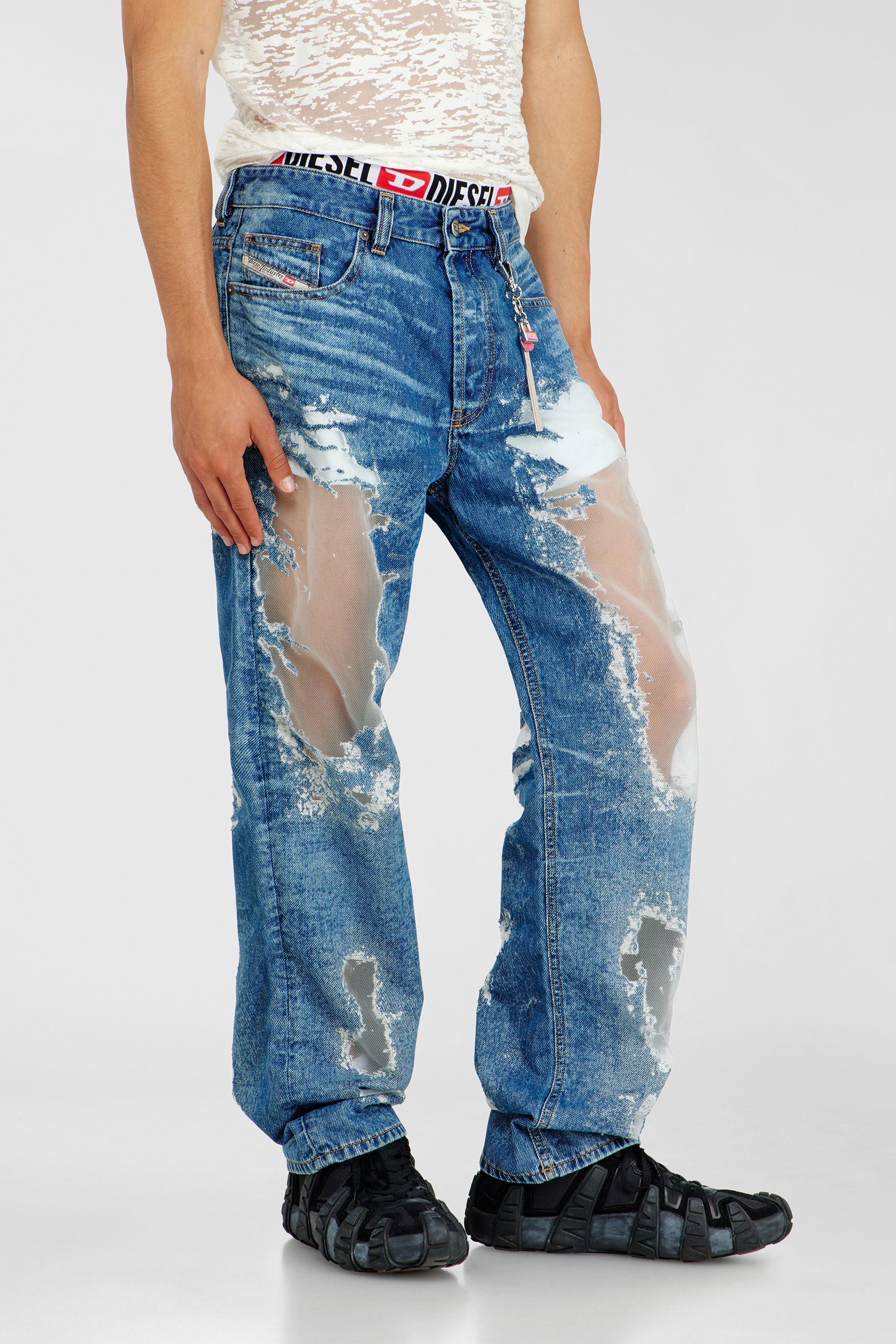 Diesel - Man's Regular Jeans 2024 D-Macs 068ZH, Medium blue - 5