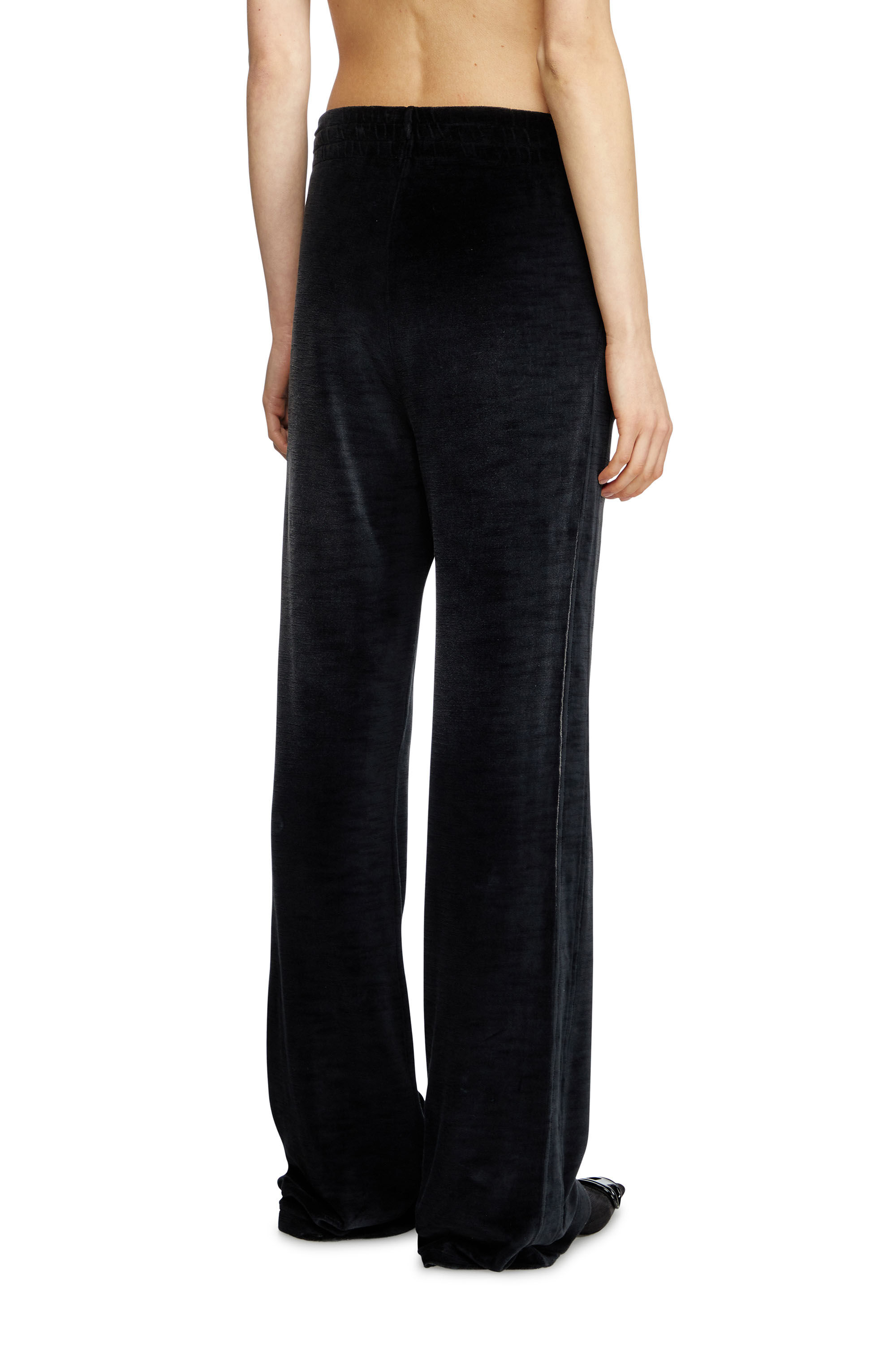 Diesel - P-ELY-Q1, Woman's Wide leg sweatpants in Black - 4