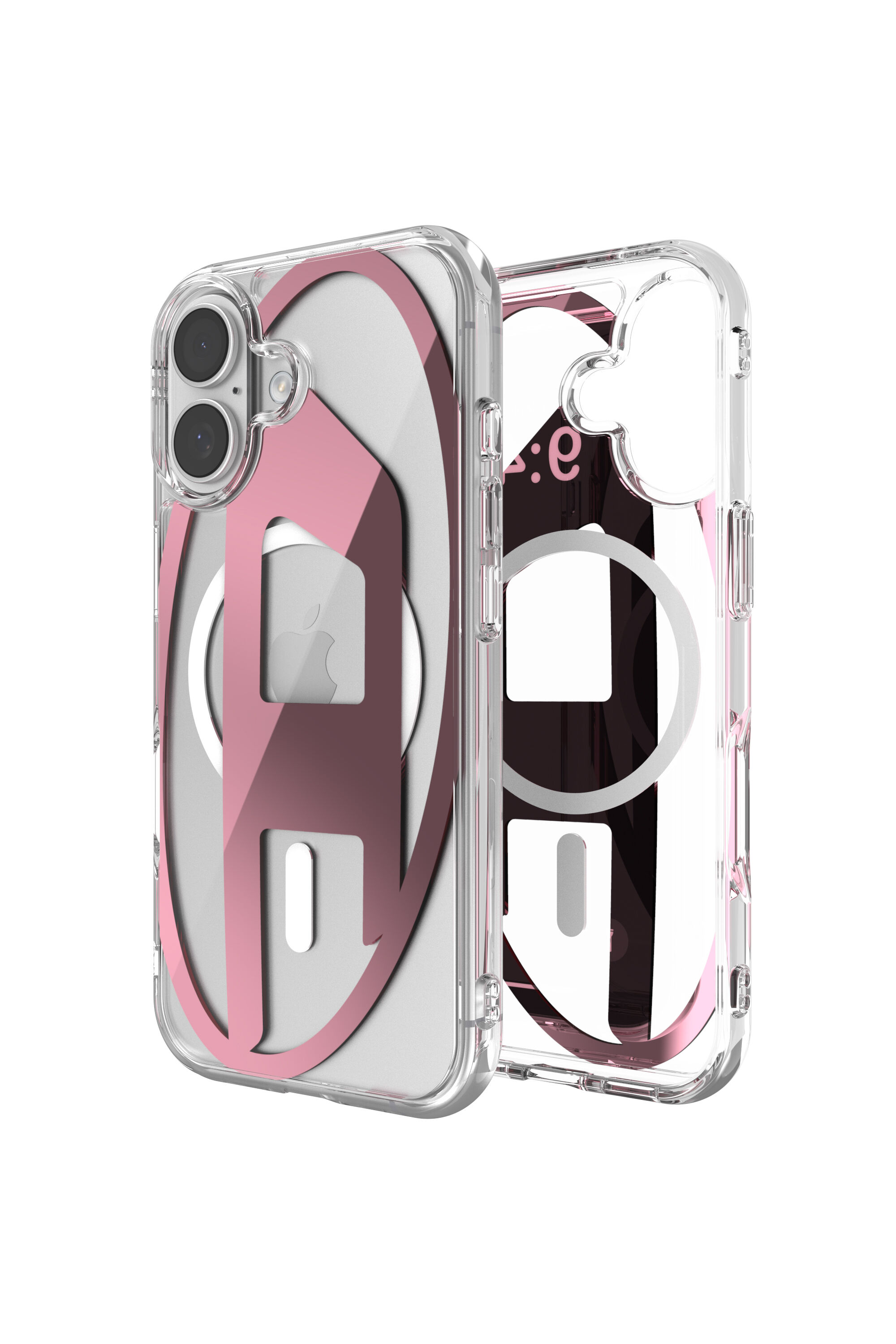 Women's Oval D metallic case with magsafe for iPhone 17 | Pink