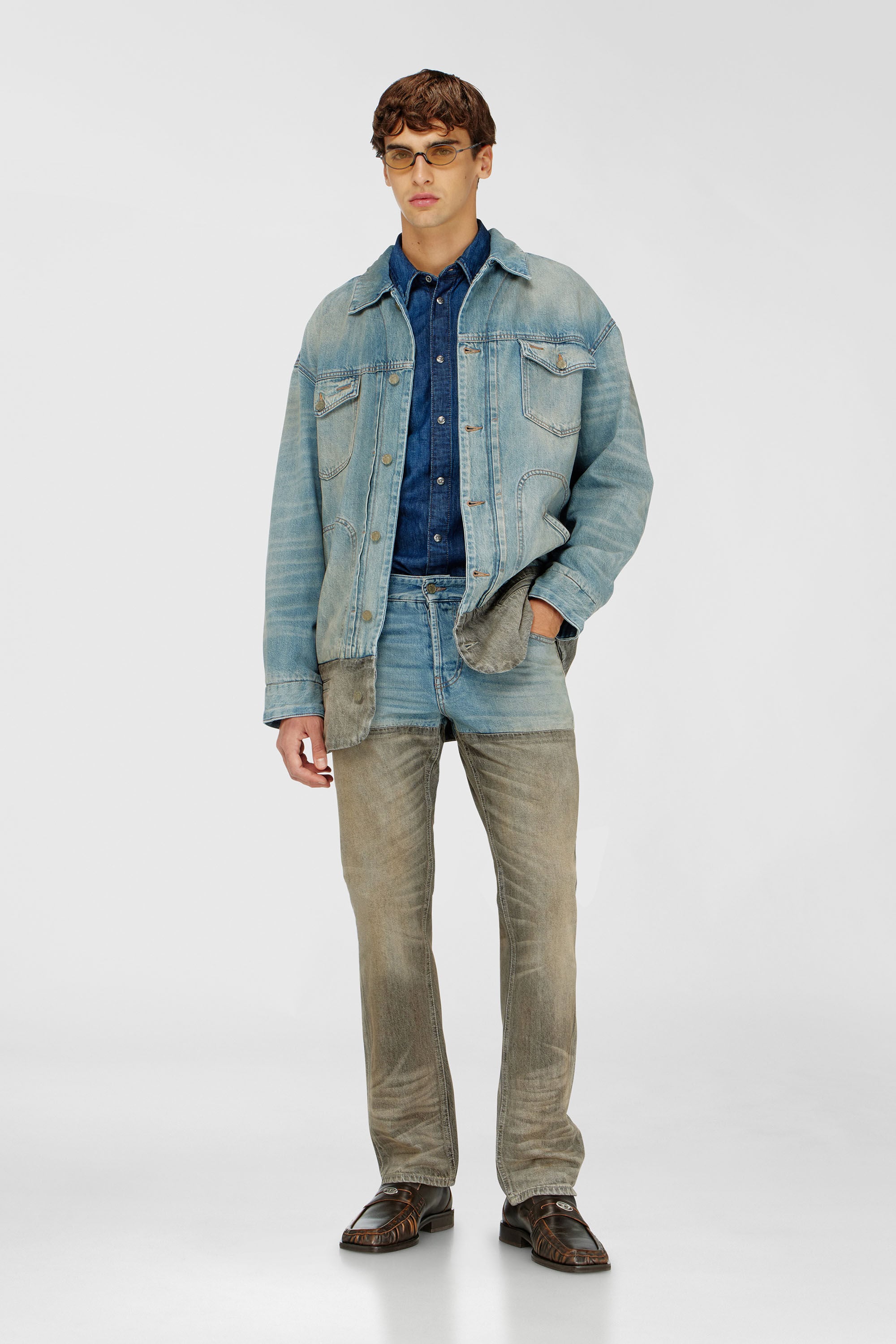 Diesel - Man's Slim Jeans 1993 D-Vyl 0ADDX, Grey/Blue - 1