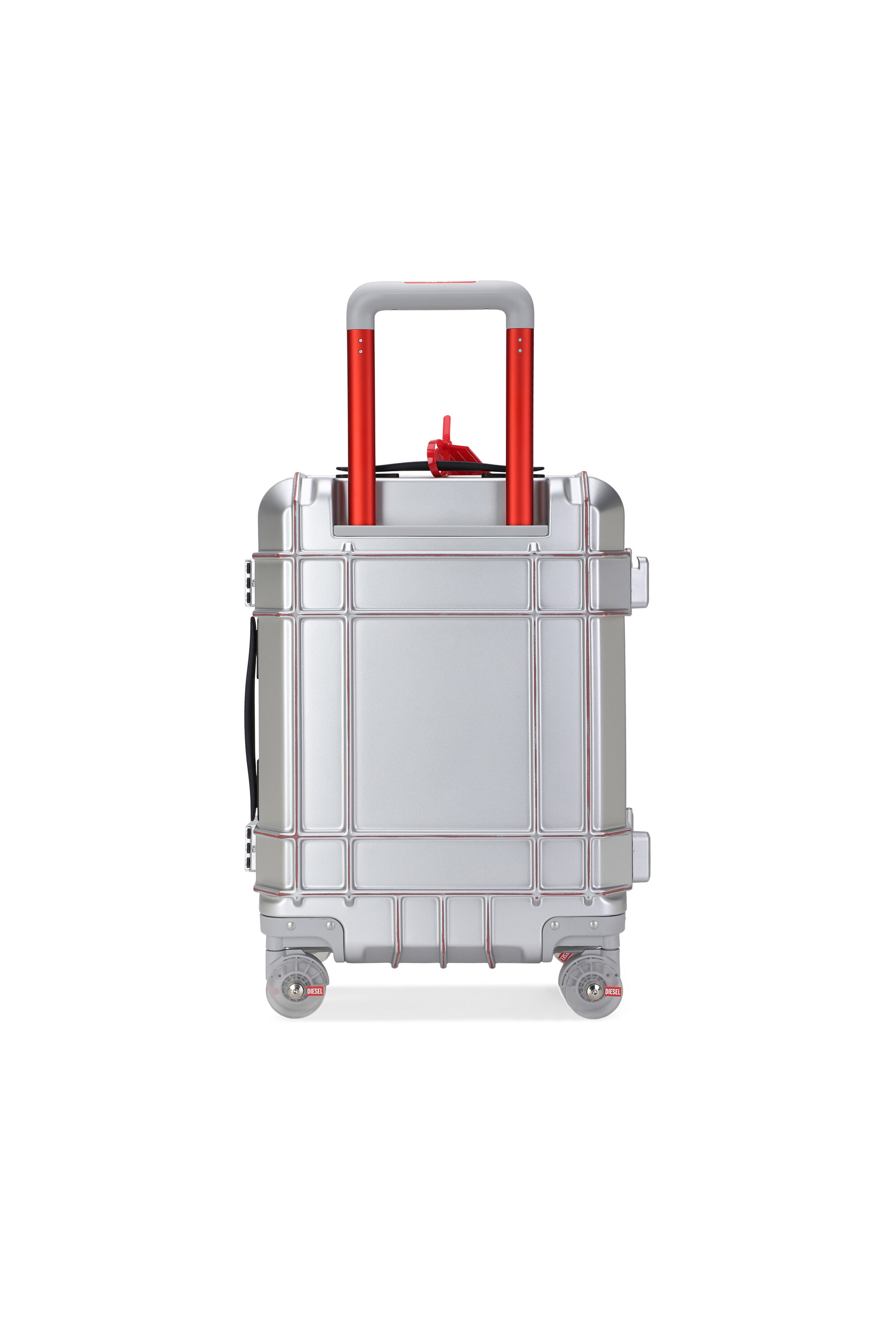 Diesel - DIESEL PC STRONG IMAGE TROLLEY- DSL003, Unisex's Rugged suitcase size S in Silver - 2