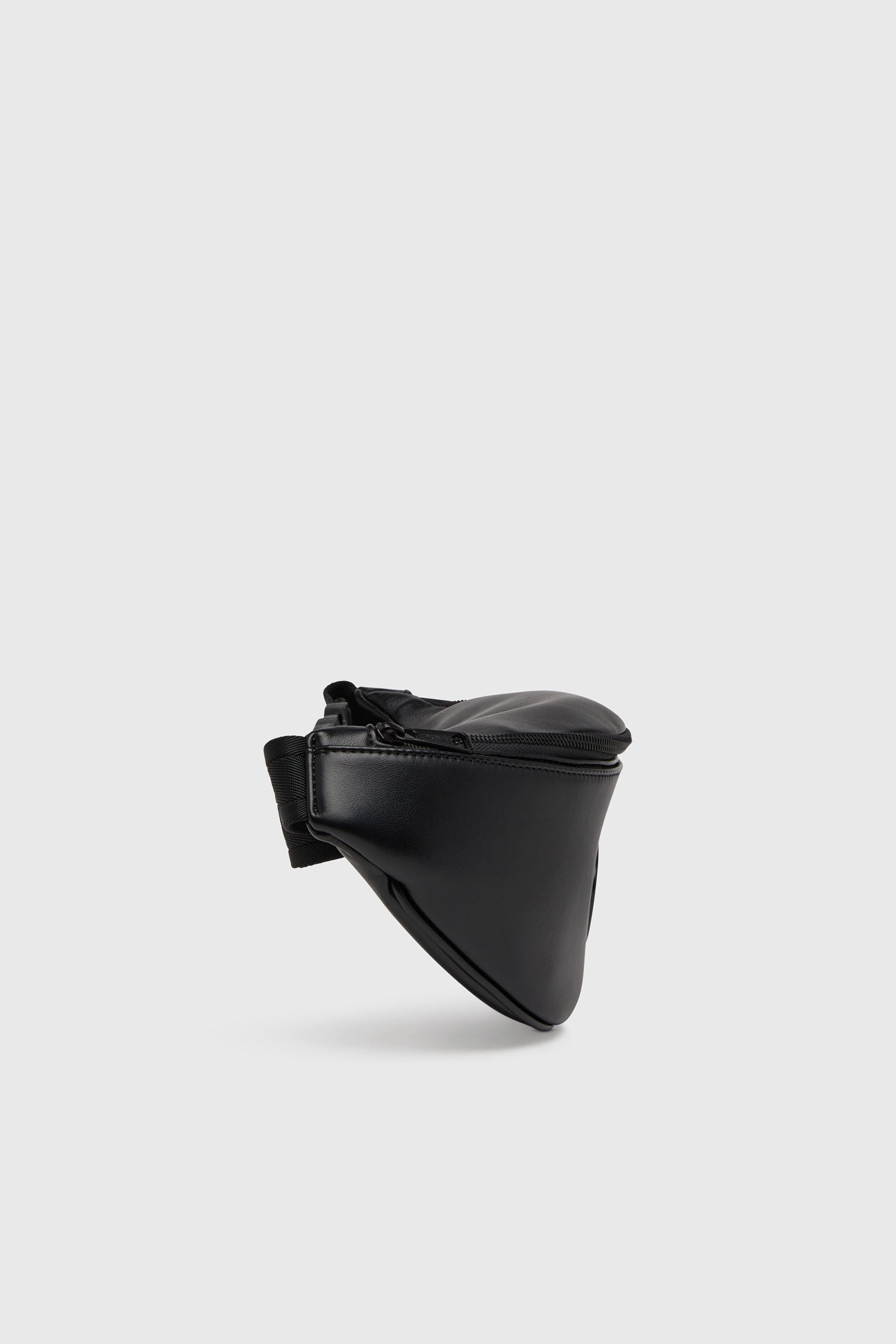 Diesel - HOLI-D BELT BAG M, Man's Holi-D-Belt bag in PU and neoprene in Black - 4
