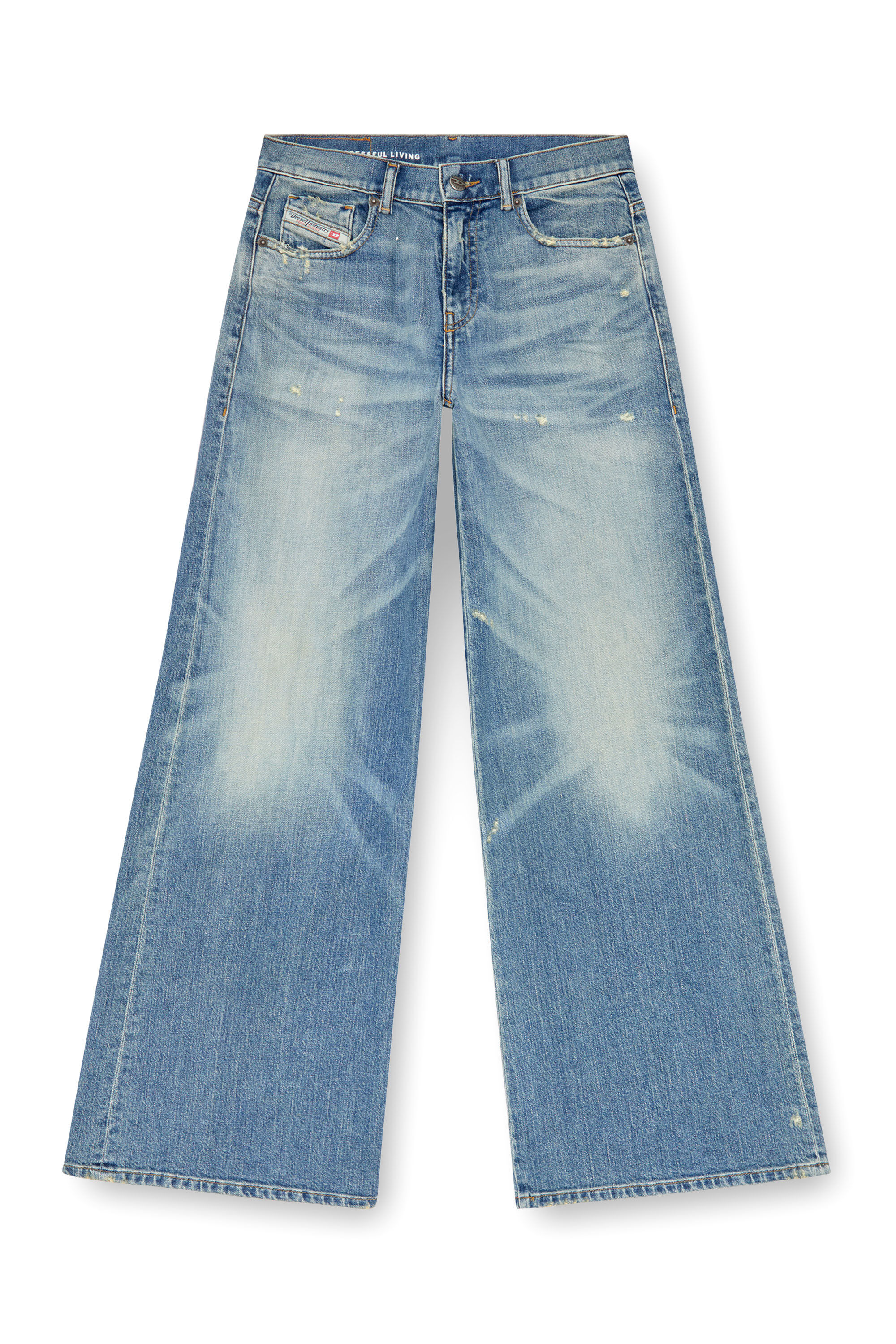 Diesel - Woman Bootcut and Flare Jeans 1978 D-Akemi 09J44, Medium blue - Image 2