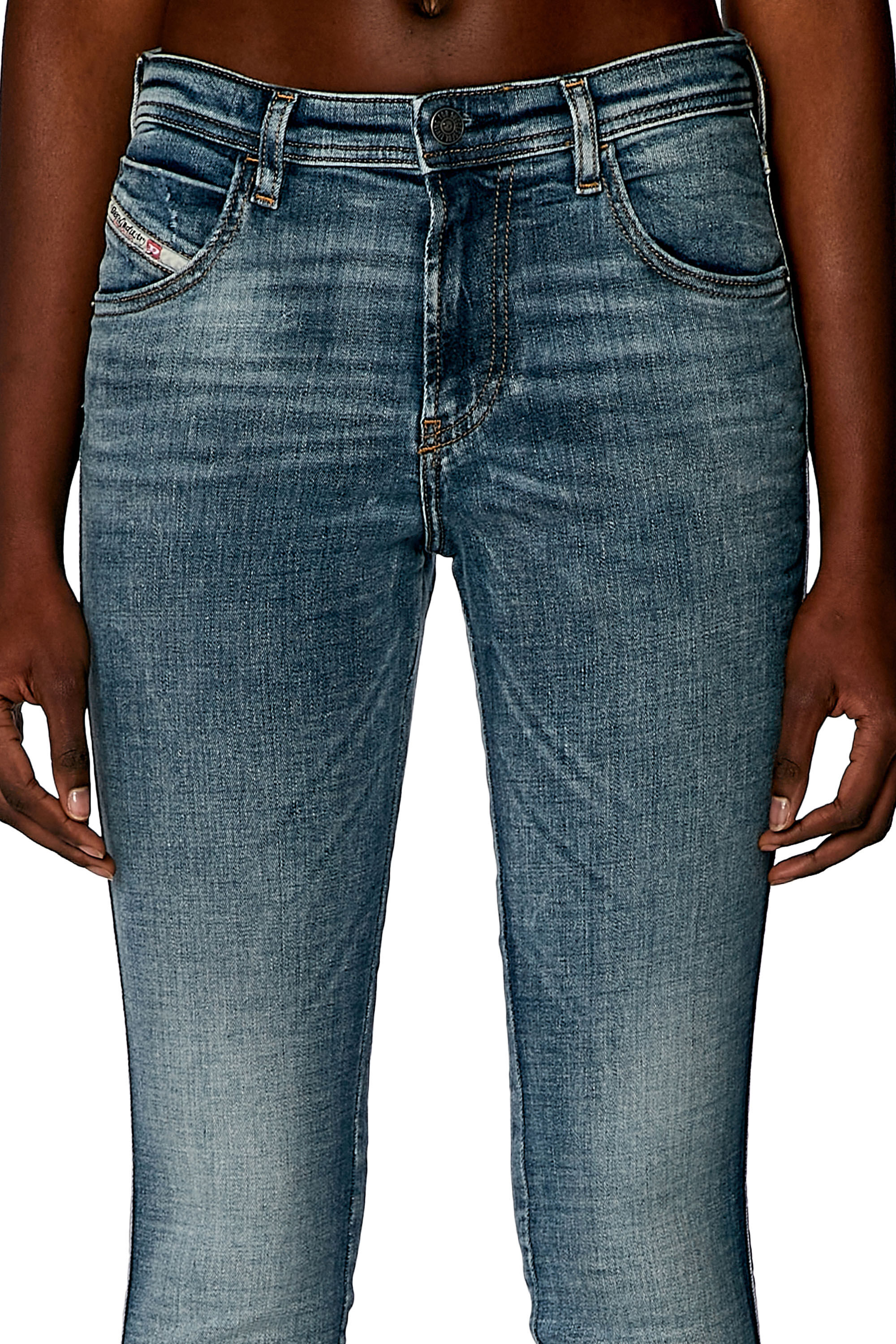 Diesel - Skinny Jeans 2015 Babhila 0PFAW, Medium blue - Image 5
