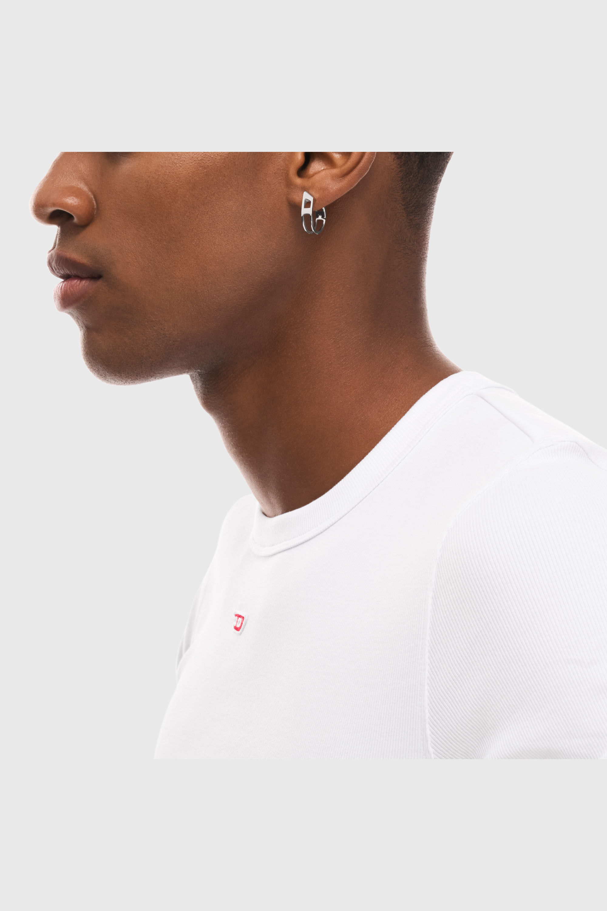 Diesel - DX167340 JEWELLERY, Unisex's Stainless Steel Hoop Earring in Silver - 4