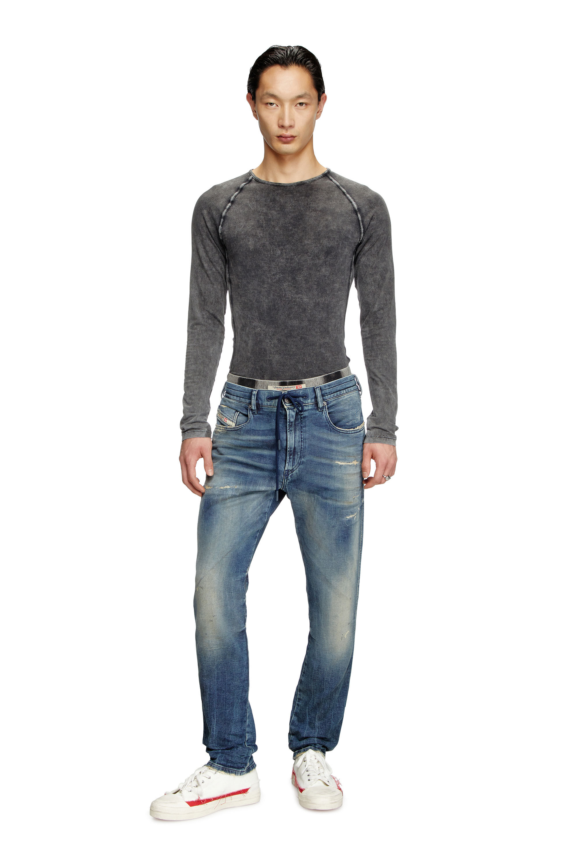 Diesel - Man's Slim 2060 D-Strukt Joggjeans® 068PN, Medium blue - 1