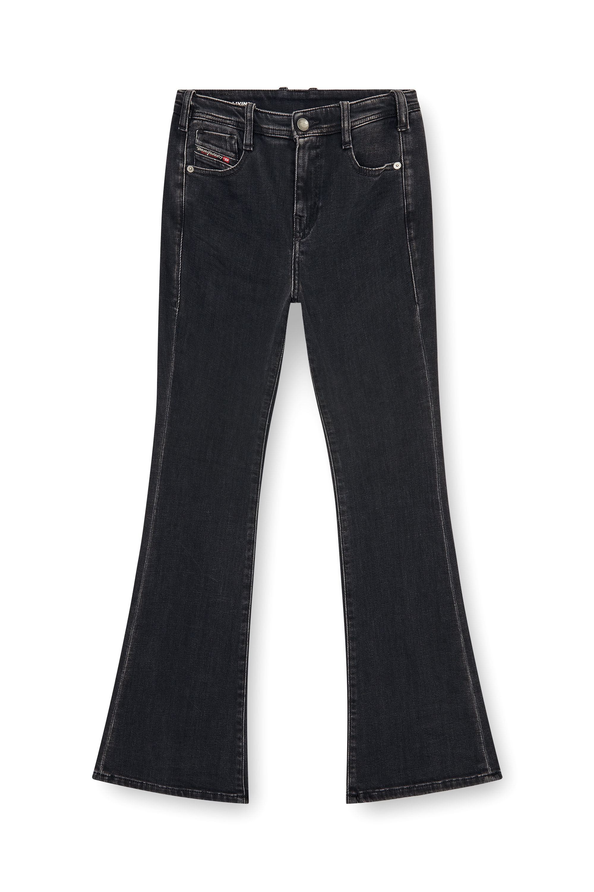 Diesel - Woman's Bootcut Jeans 1969 D-Ebbey 09P75, Black/Dark grey - 6