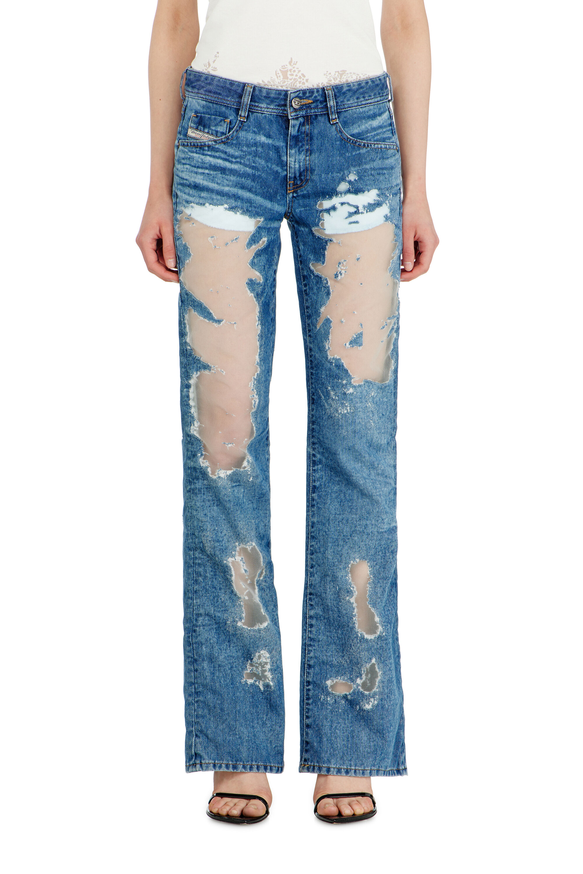 Diesel - Woman's Bootcut Jeans 1969 D-Ebbey 068ZH, Medium blue - 2