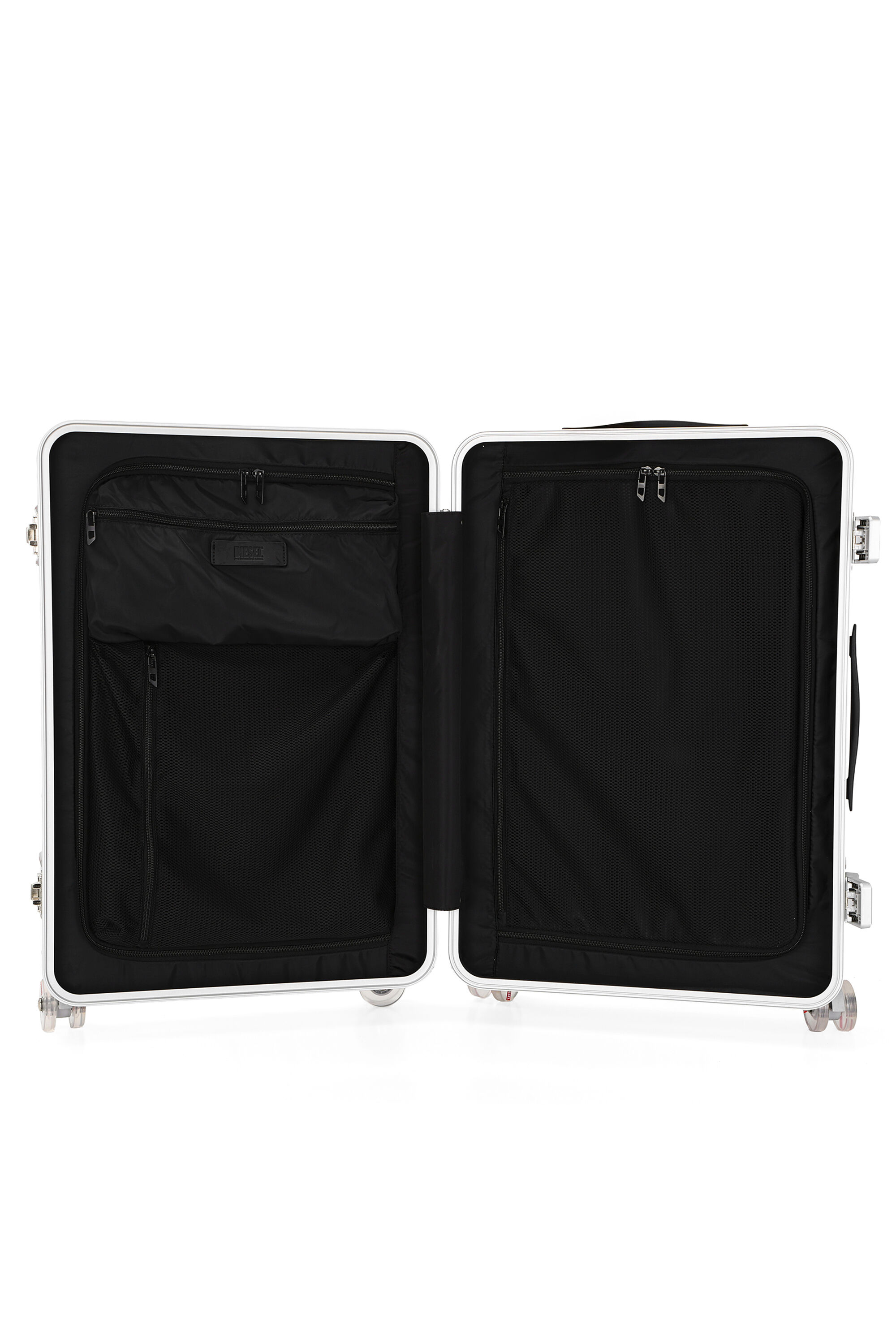 Diesel - DIESEL PC STRONG IMAGE TROLLEY- DSL003, Unisex's Rugged suitcase size M in Silver - 3