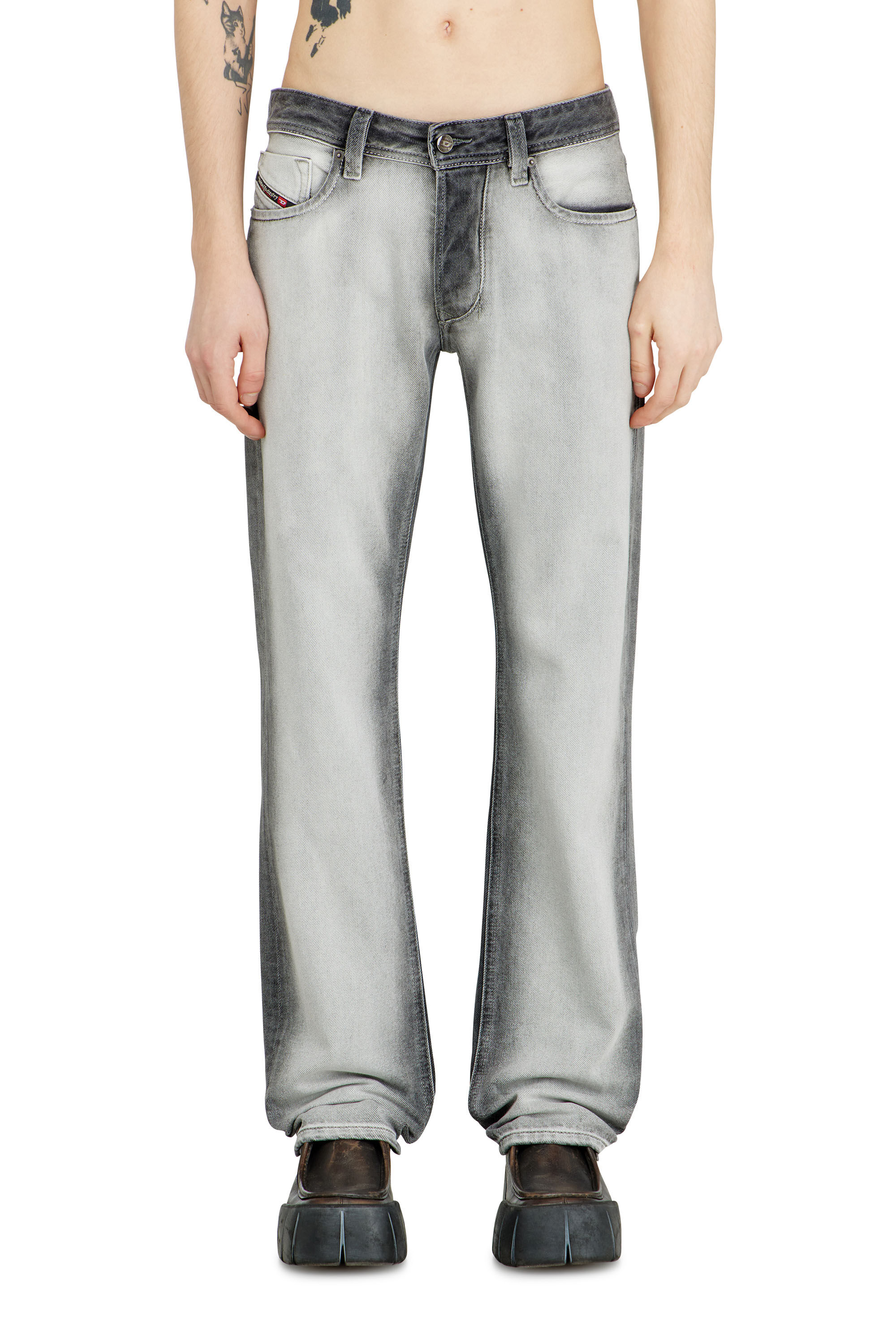 Diesel - Man's Regular Jeans 1985 Larkee 09P28, Dark grey - 2