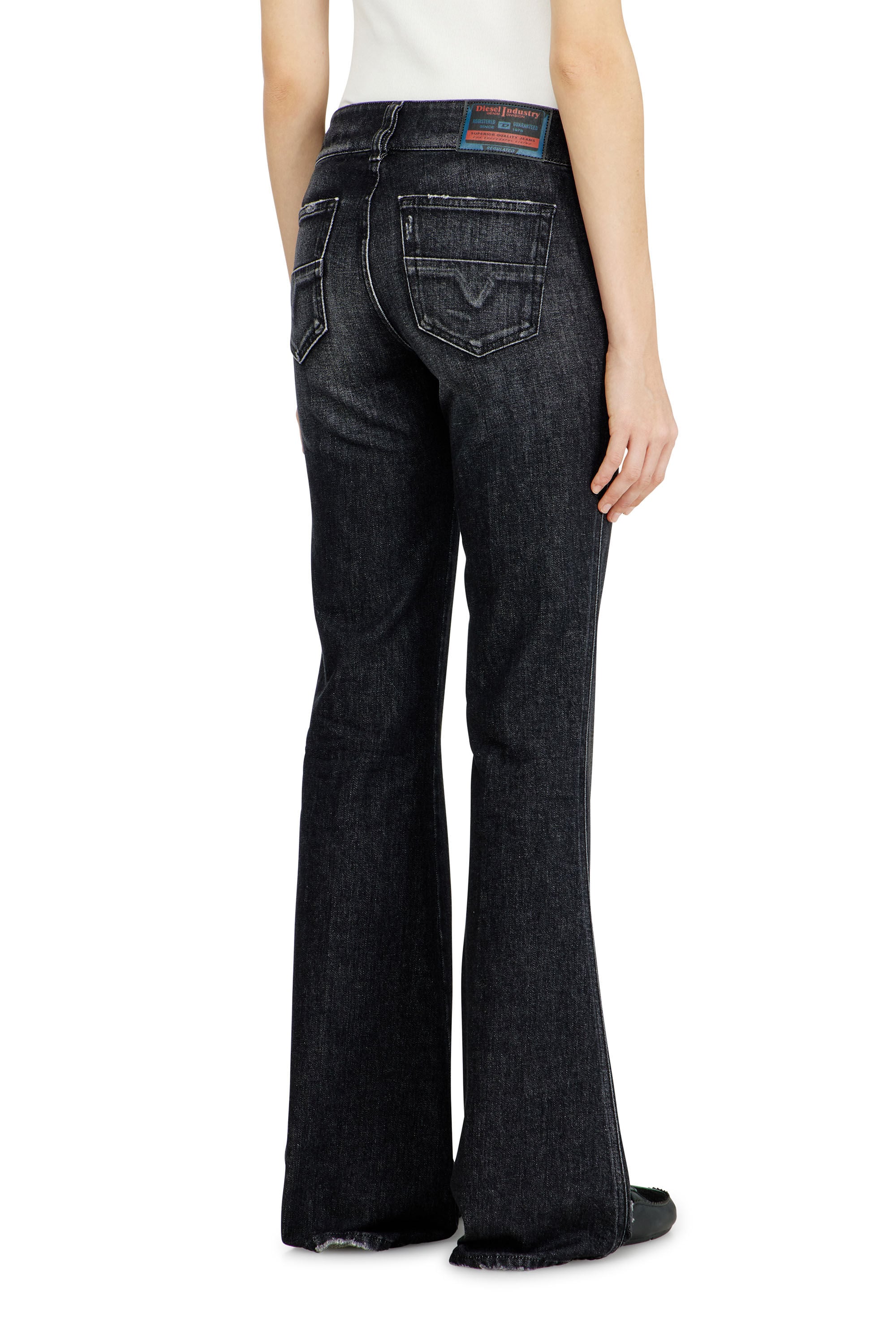 Women's Bootcut Jeans | Low Waist D-Hush | Black/Dark grey | Diesel LU
