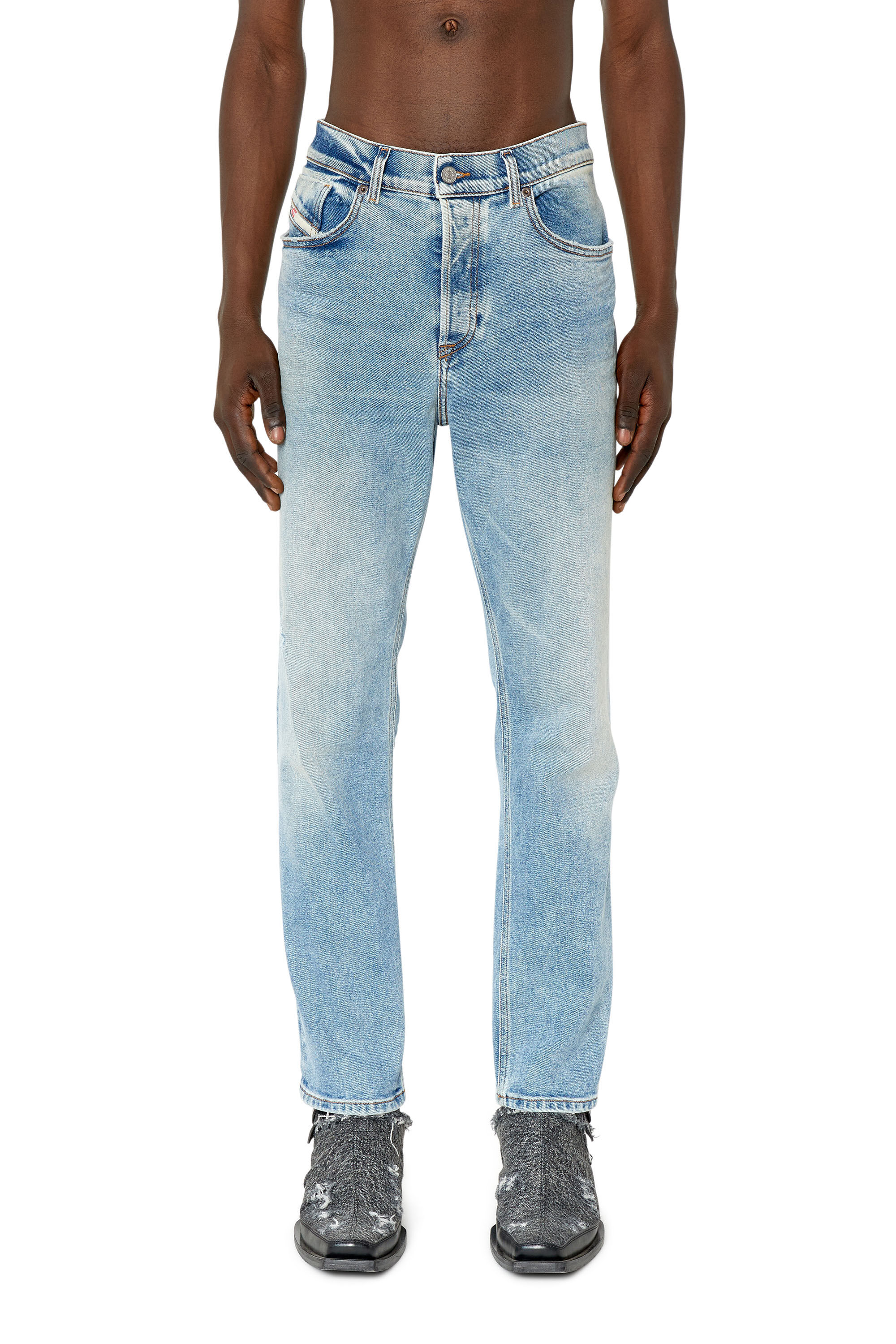 Diesel - 2005 D-Fining 09E86 Tapered Jeans, Light Blue - Image 3