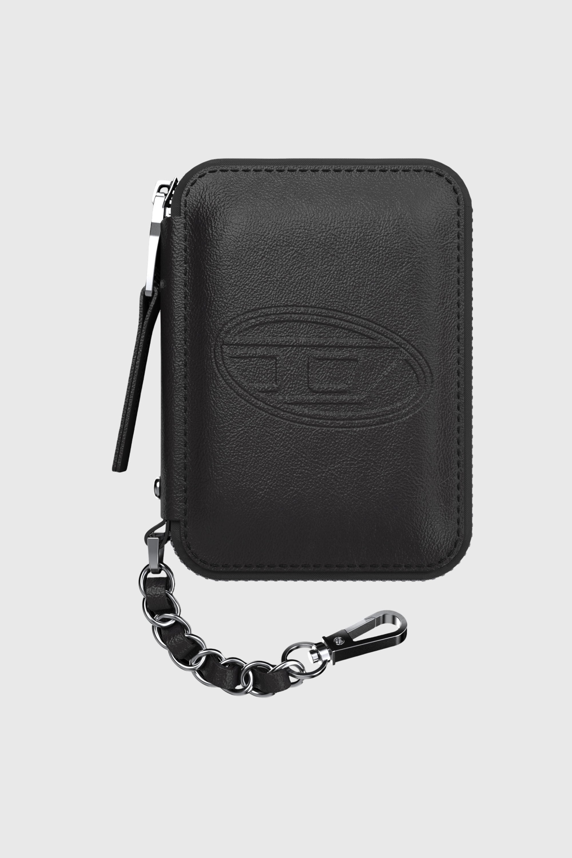 Diesel - 60667 UNIVERSAL POUCH, Unisex's Oval D MagSafe pouch in Black - 1