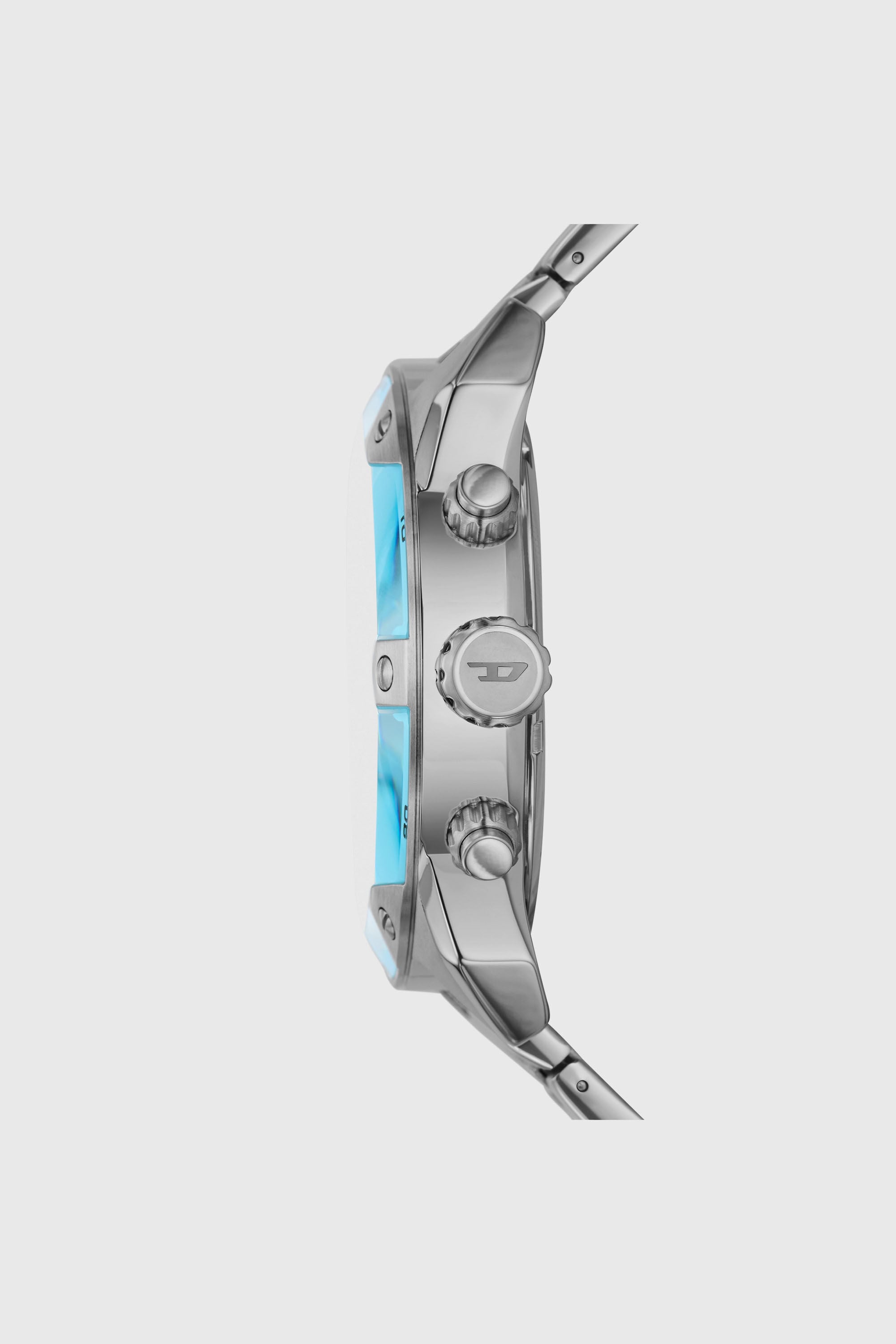 Diesel - DZ4655, Man's Spiked chronograph stainless steel watch in Silver - 3