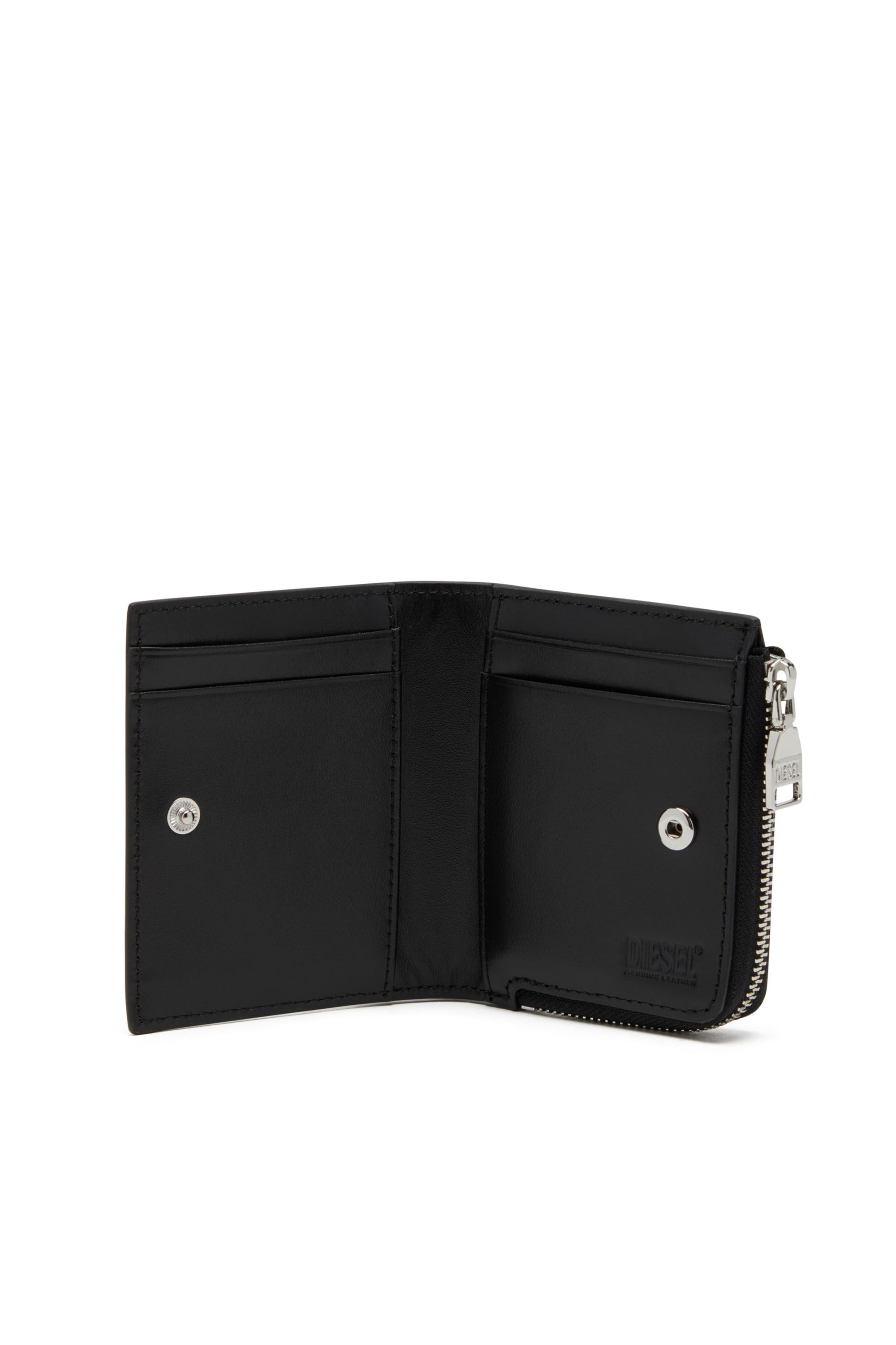 Diesel - 1DR CARD HOLDER ZIP L, Black - Image 3