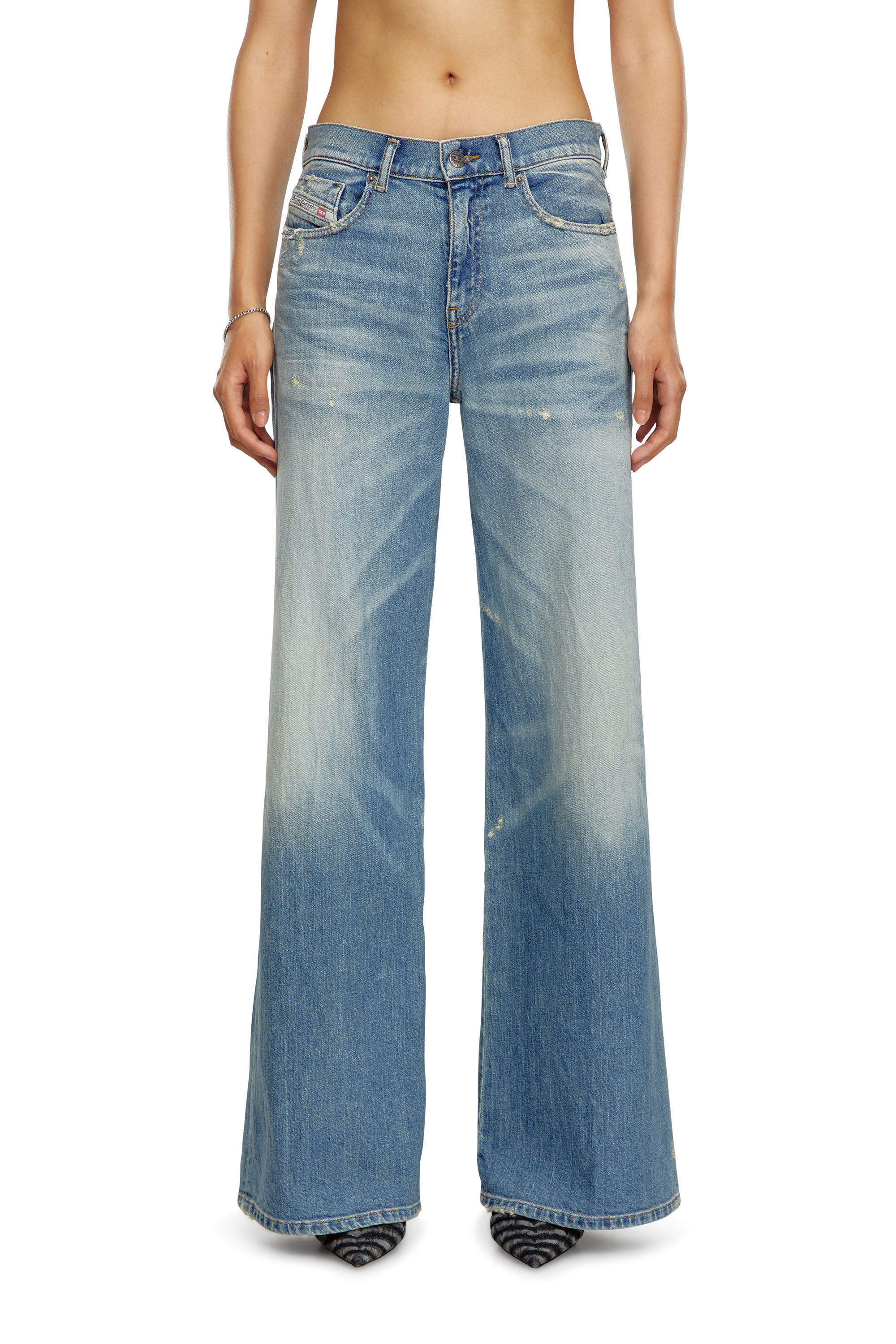 Women's Flare Jeans | Medium blue | Diesel 1978 D-Akemi
