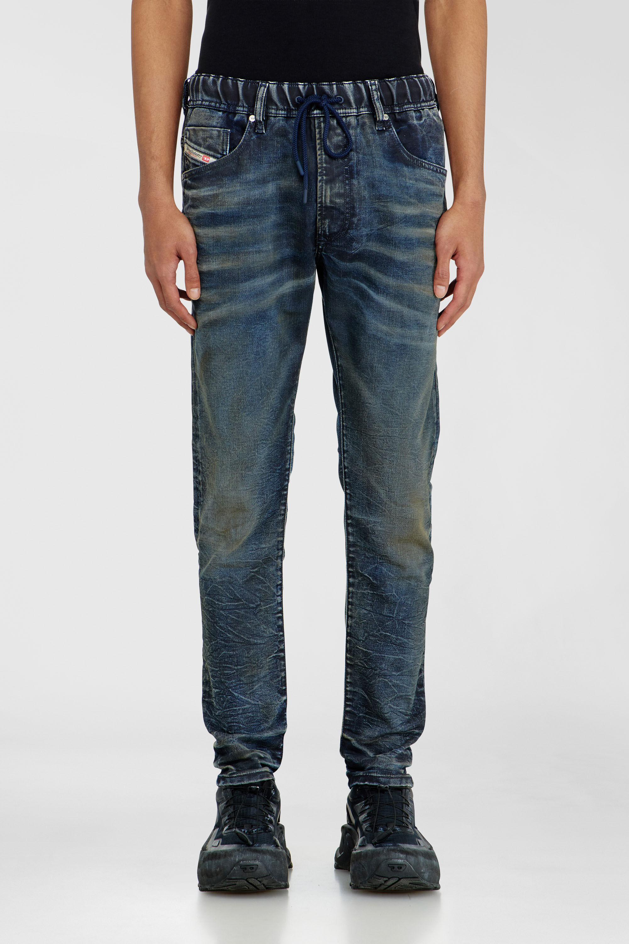 Diesel - Man's Regular 2030 D-Krooley Joggjeans&reg; 068XU, Dark Blue - 2