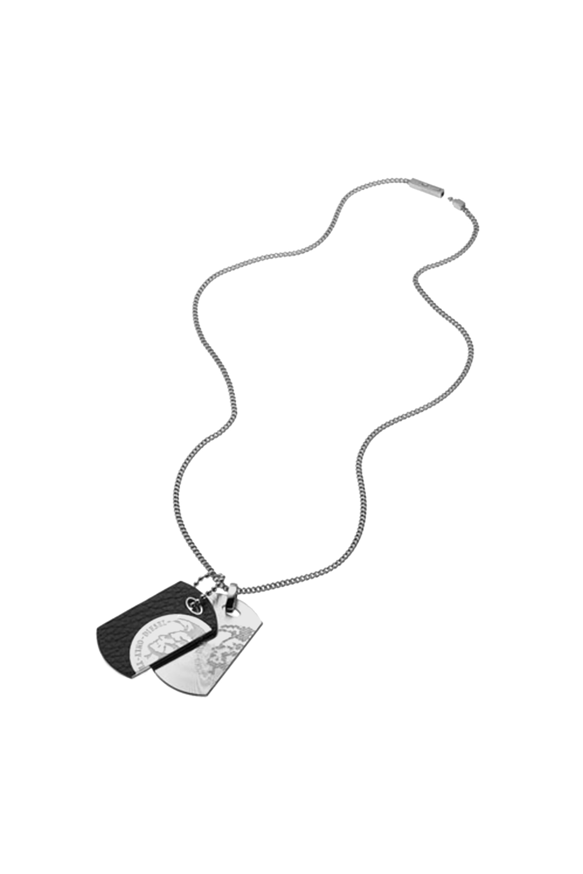 Diesel dog tag necklace clearance
