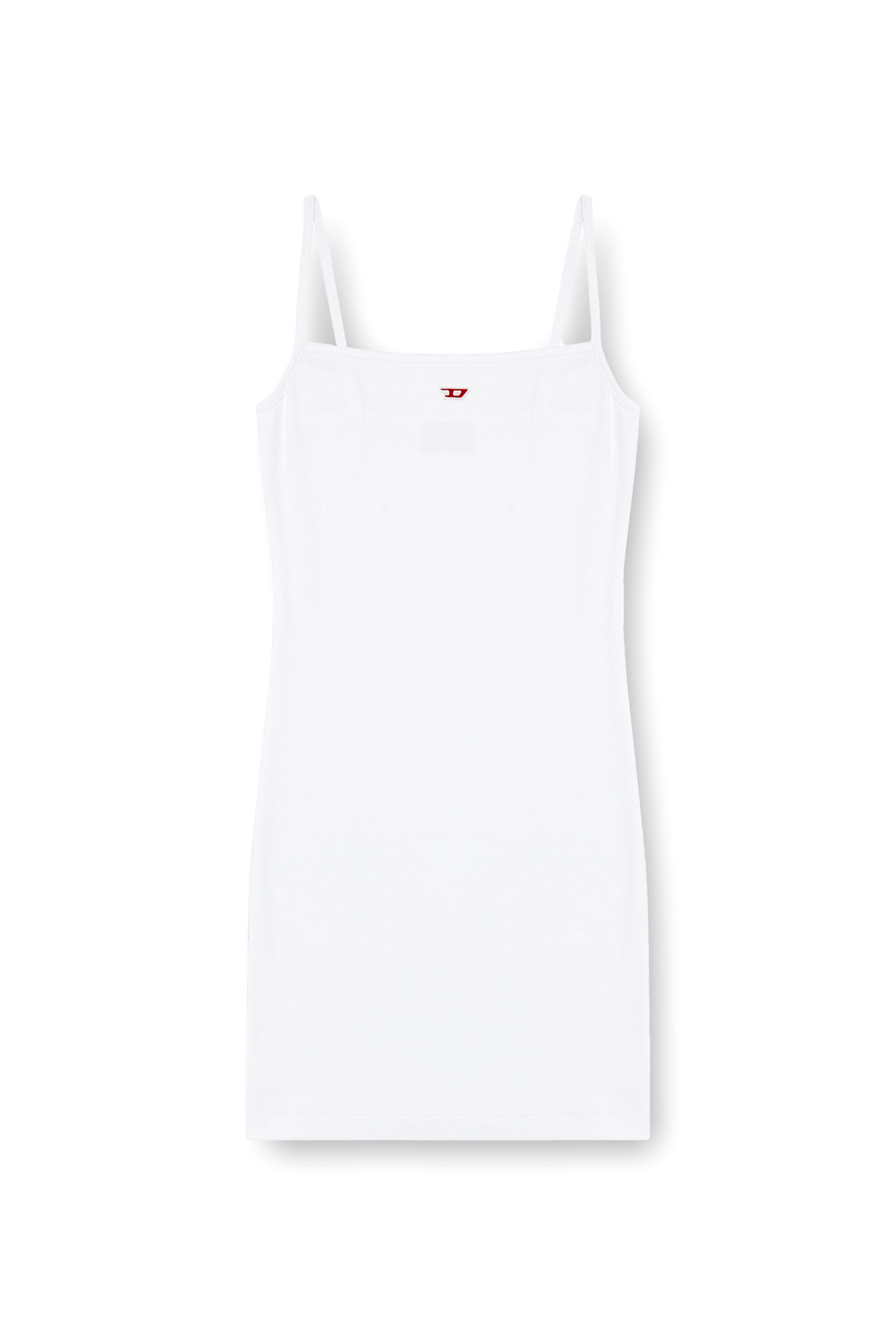 Diesel - D-HOPY-D, Woman's Short slip dress with D logo in White - 2