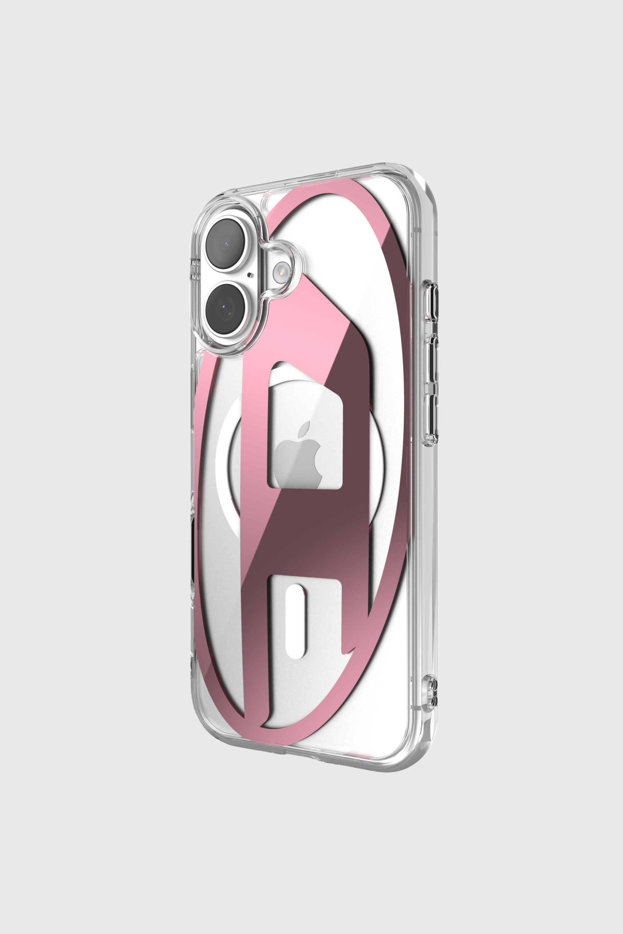 Diesel - 60419 AOP CASE, Unisex's Oval D metallic case with magsafe for iPhone 17 in Pink - 3