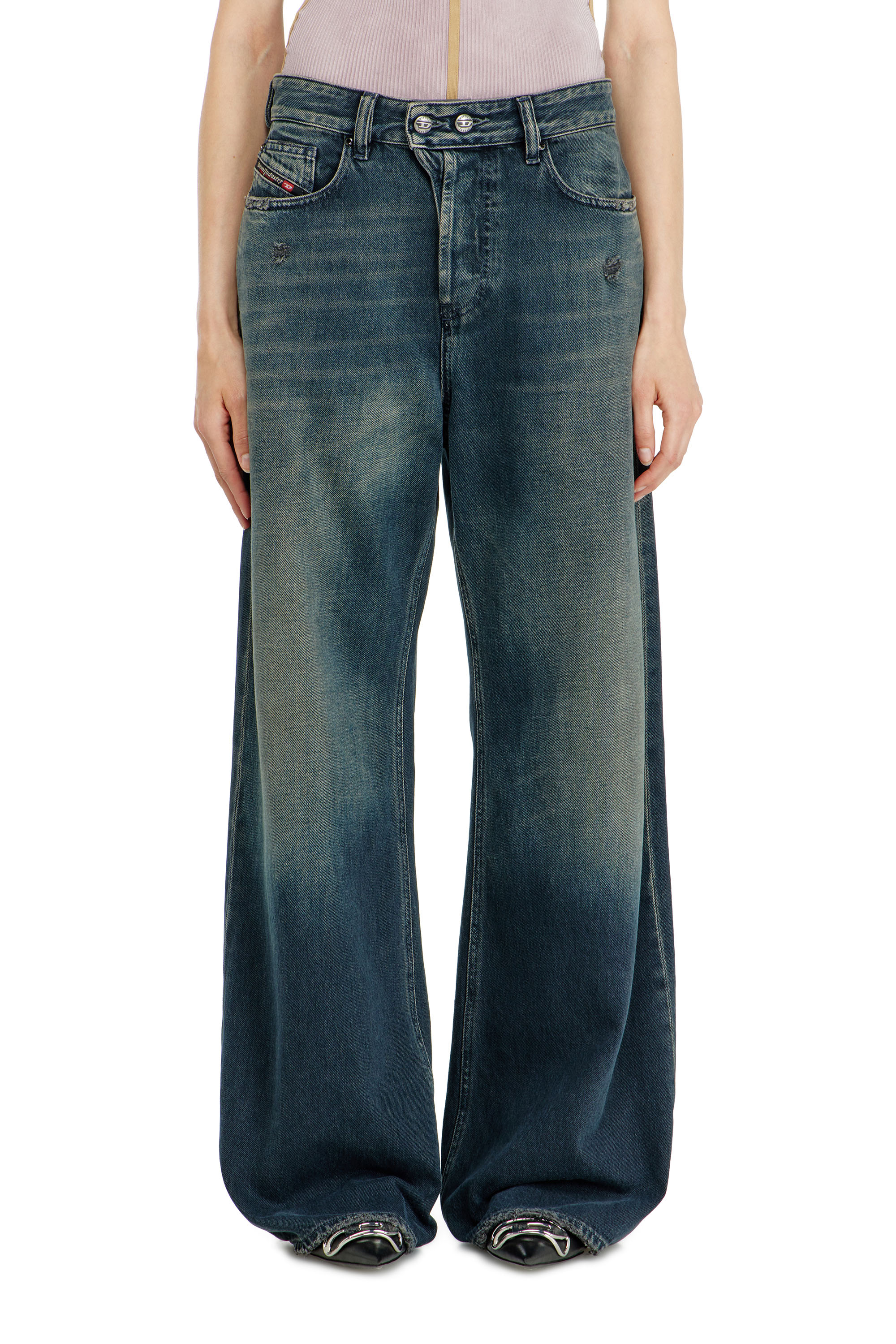 Diesel - Unisex's Relaxed Jeans 1996 D-Sire 09N67, Dark Blue - 4