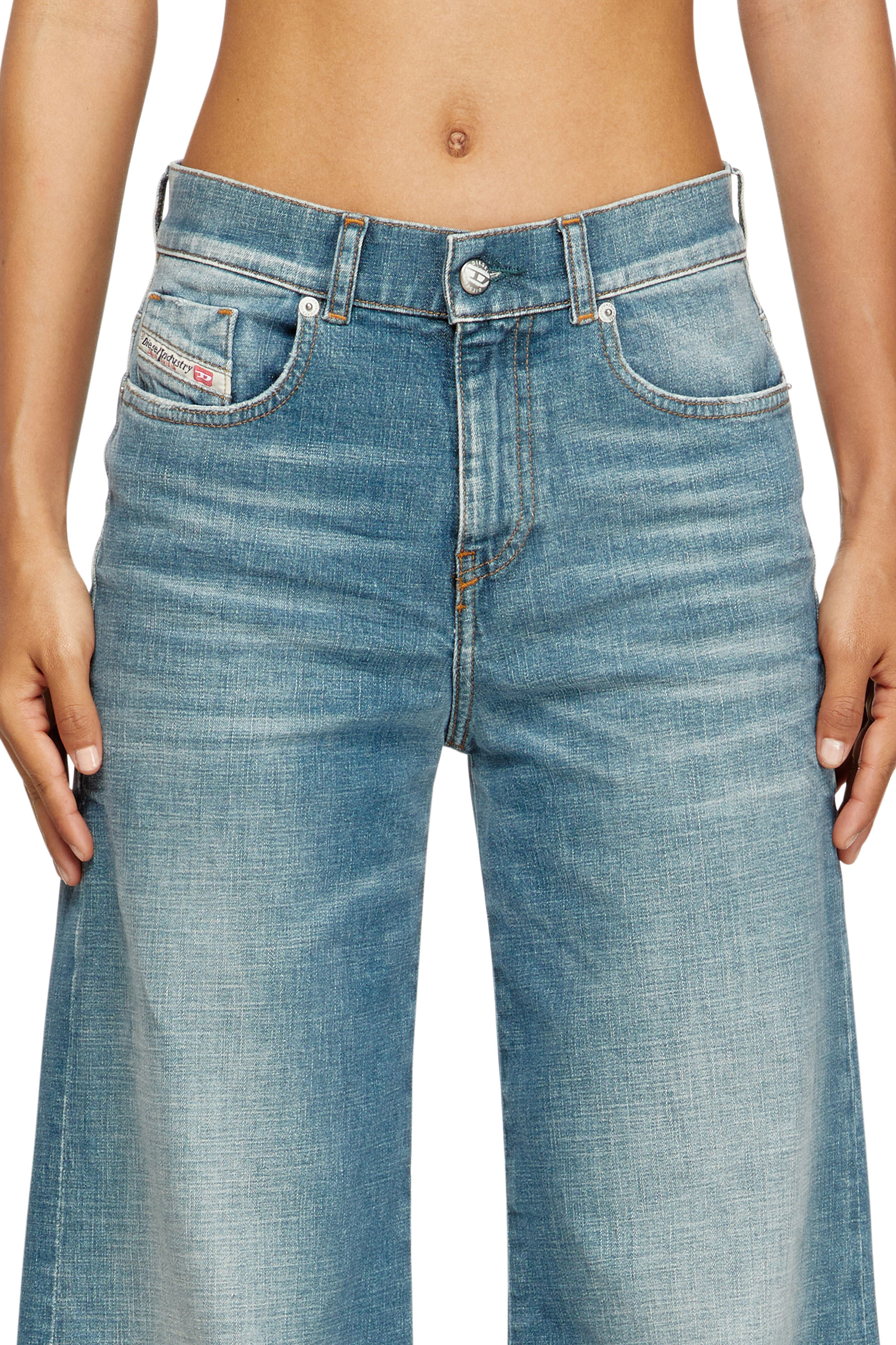 Flare Jeans 1978 D-Akemi 09M58, Medium blue Diesel - Woman's Flare Jeans 1978 D-Akemi 09M58, Medium blue - 5