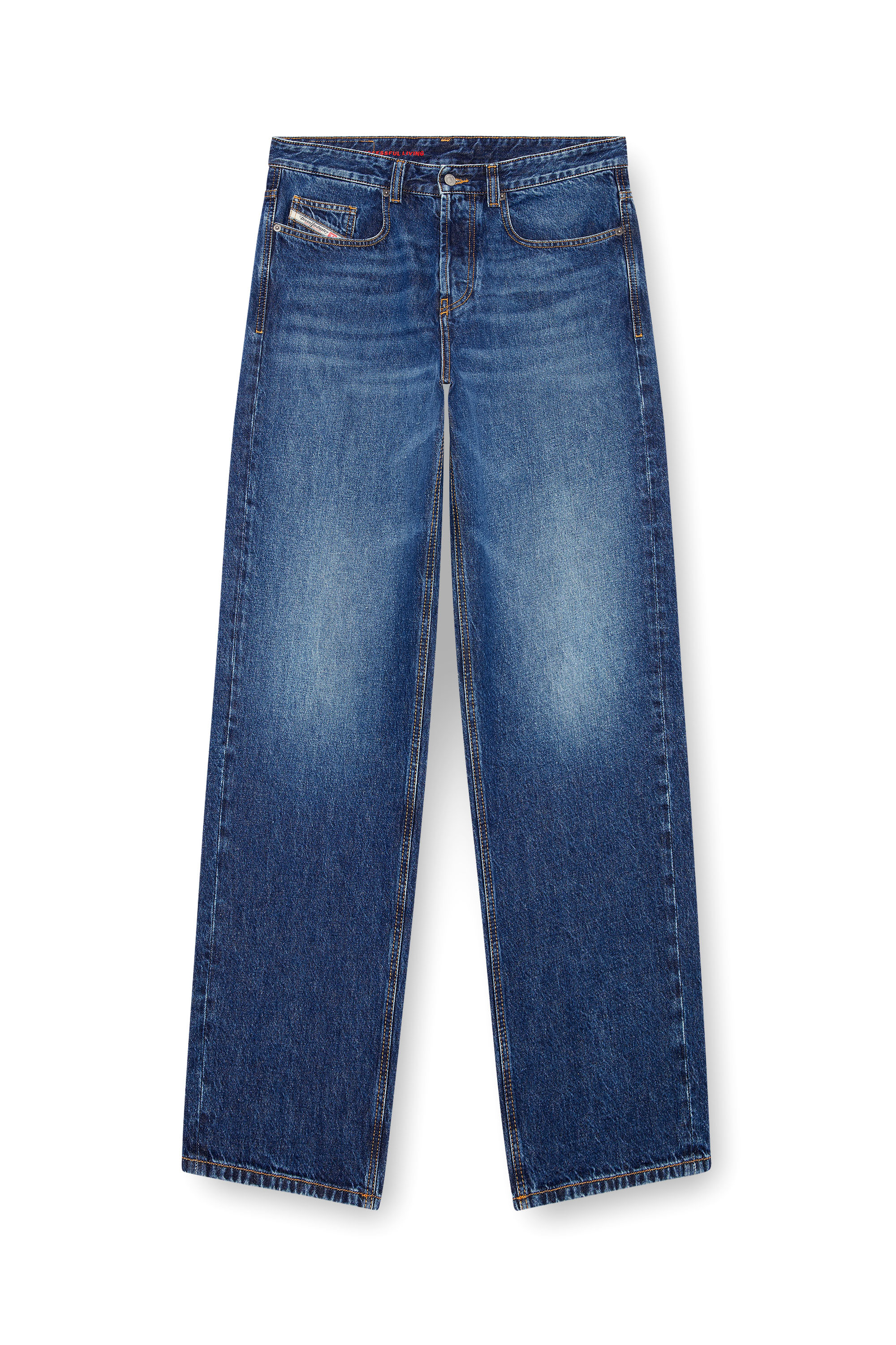 Diesel - Man's Relaxed Jeans 2001 D-Macro 09I27, Medium blue - 3