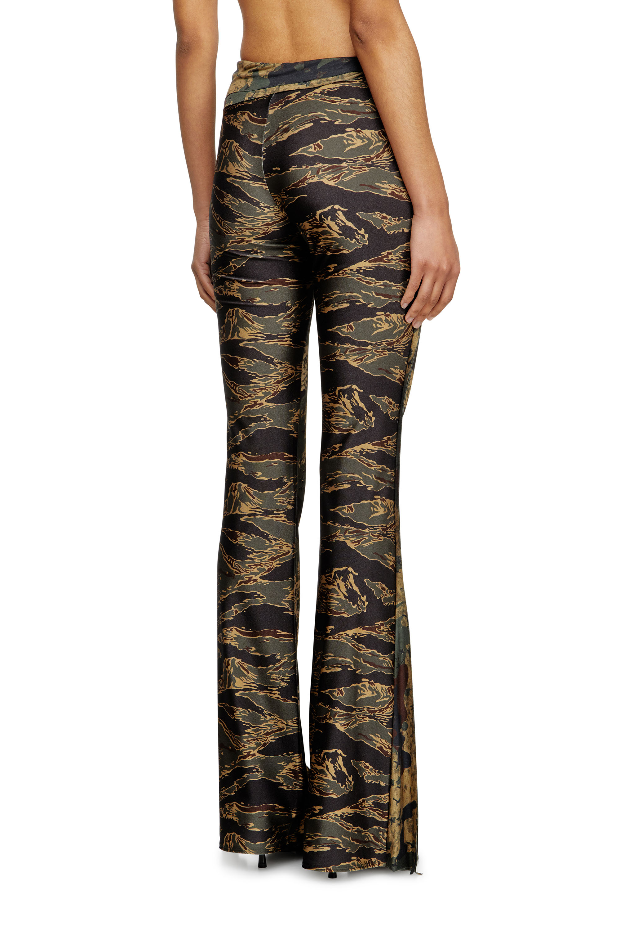 P-AFFAL, Military Green Diesel - P-AFFAL, Woman's Jazz pants with mixed camo prints in Military Green - 4