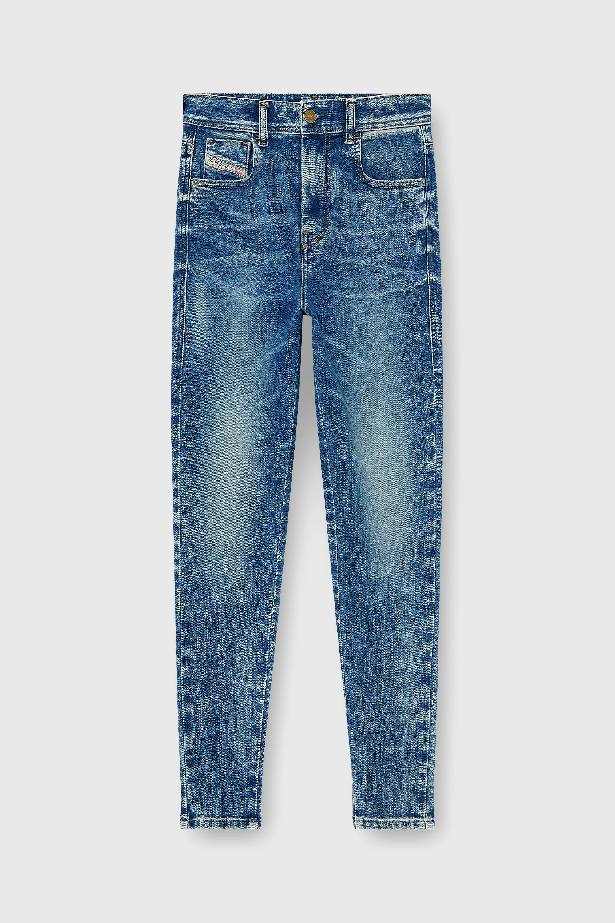 Diesel - Woman's Skinny Jeans 1984 Slandy-High 09P72, Medium blue - 2