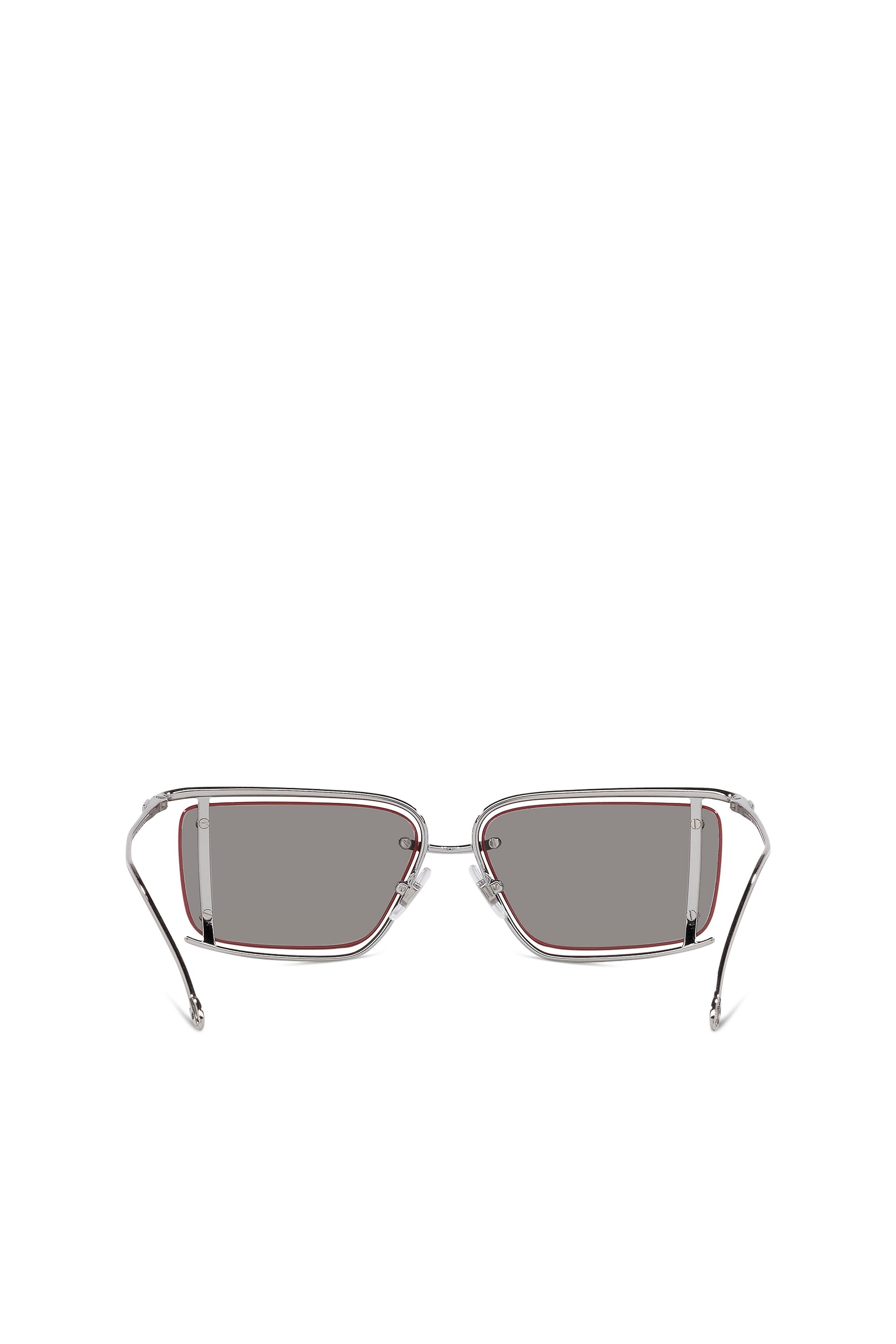 Diesel - 0DL1002, Unisex's Rectangle sunglasses in Silver - 4