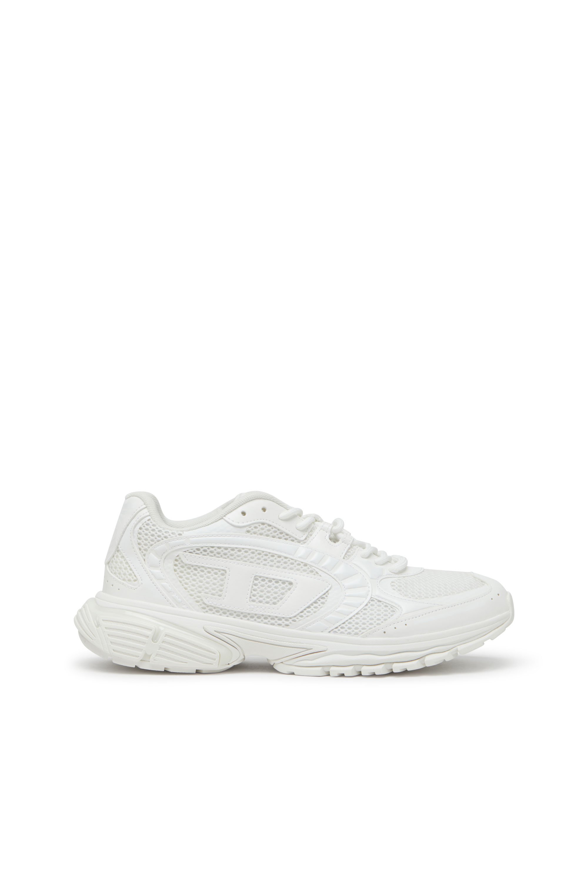 Diesel - S-PRO-V-DENSE LOW W, Woman's S-Pro-V-Dense-Monochrome mesh sneakers with Oval D logo in White - 1