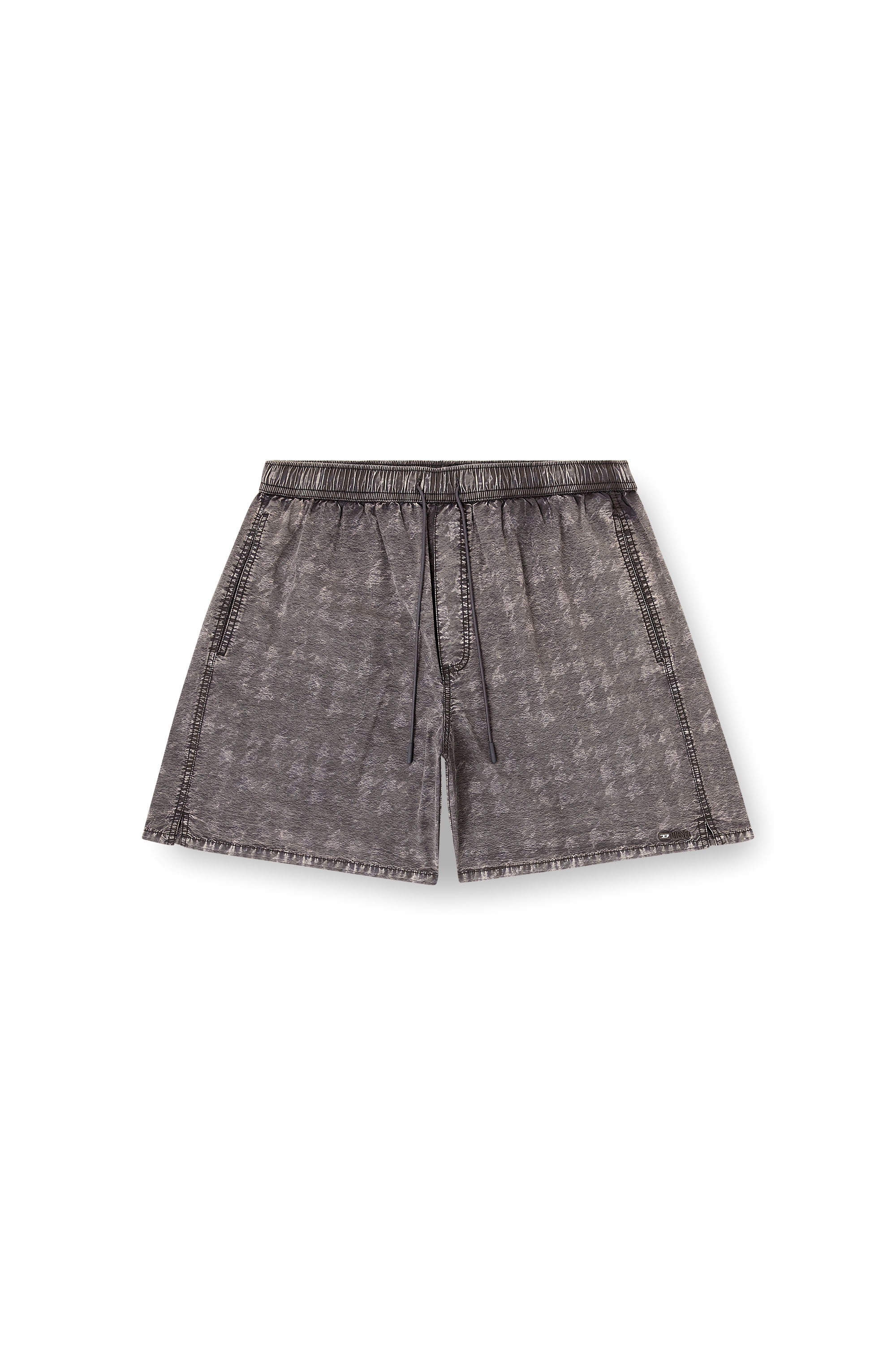 Diesel - CONOR-43-DNM, Man's Swim shorts with faded houndstooth pattern in null - 4