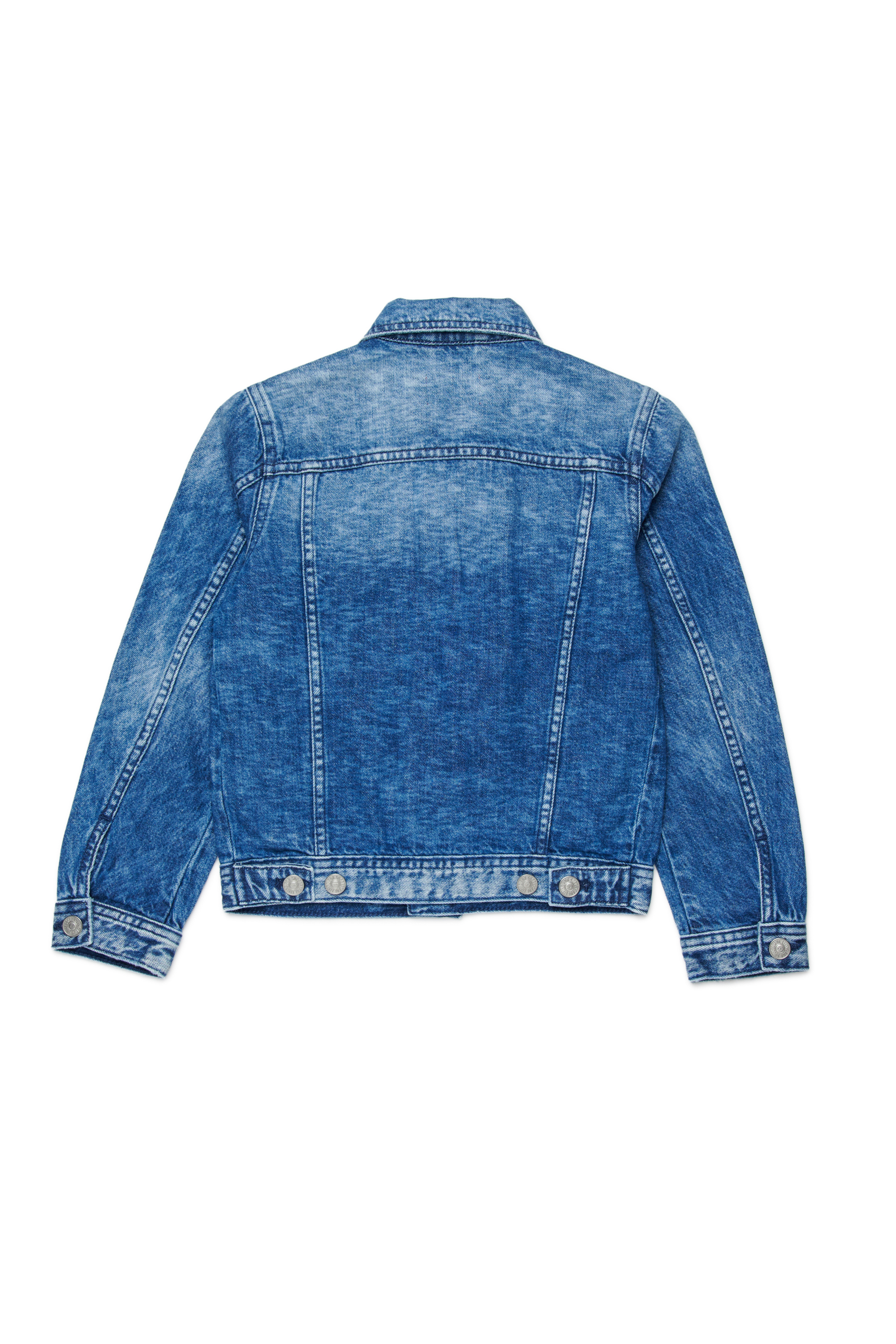 Diesel - JNHILL, Man's Trucker jacket in denim in Medium blue - 2