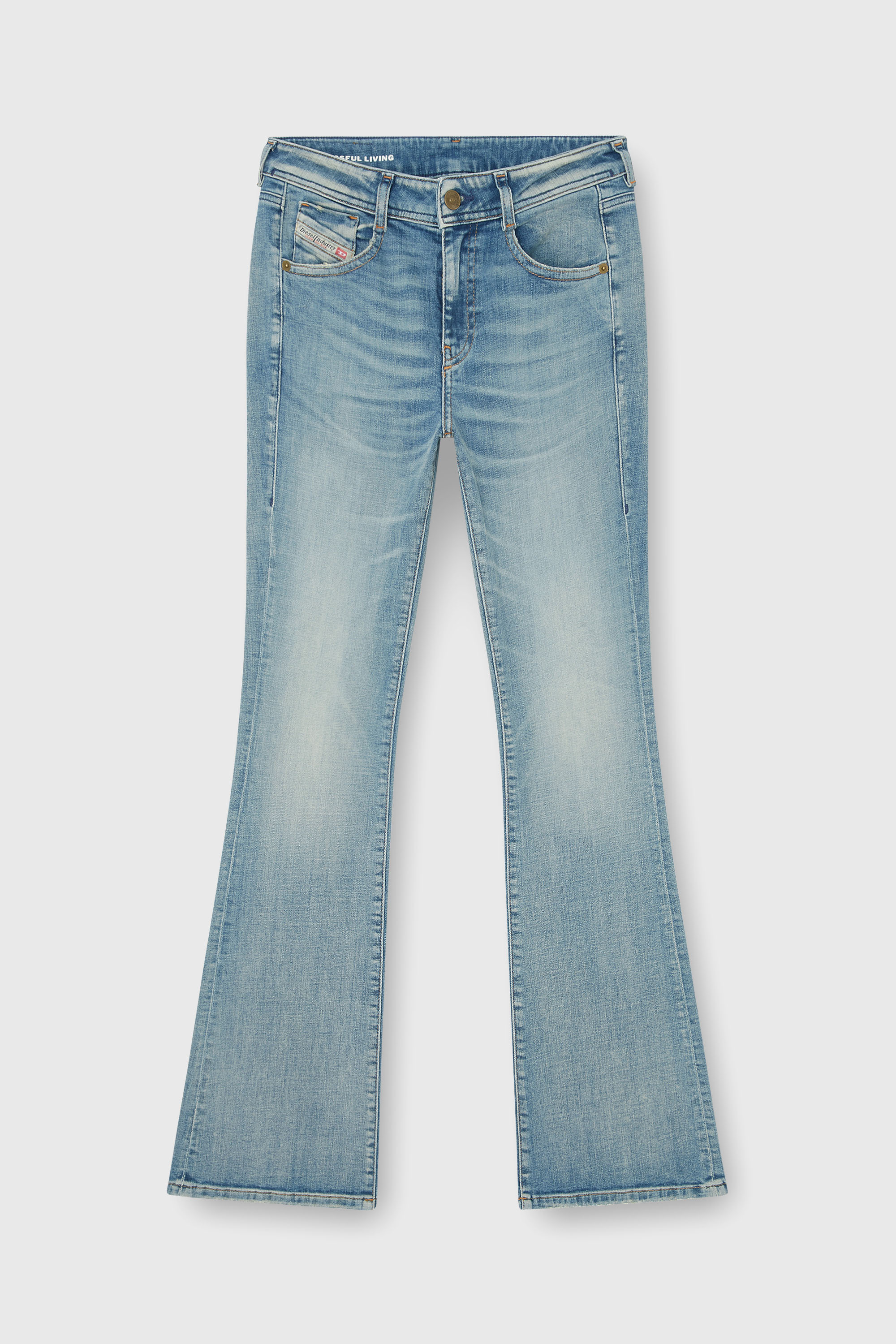 Diesel - Woman's Bootcut Jeans 1969 D-Ebbey 09P42, Light Blue - 2