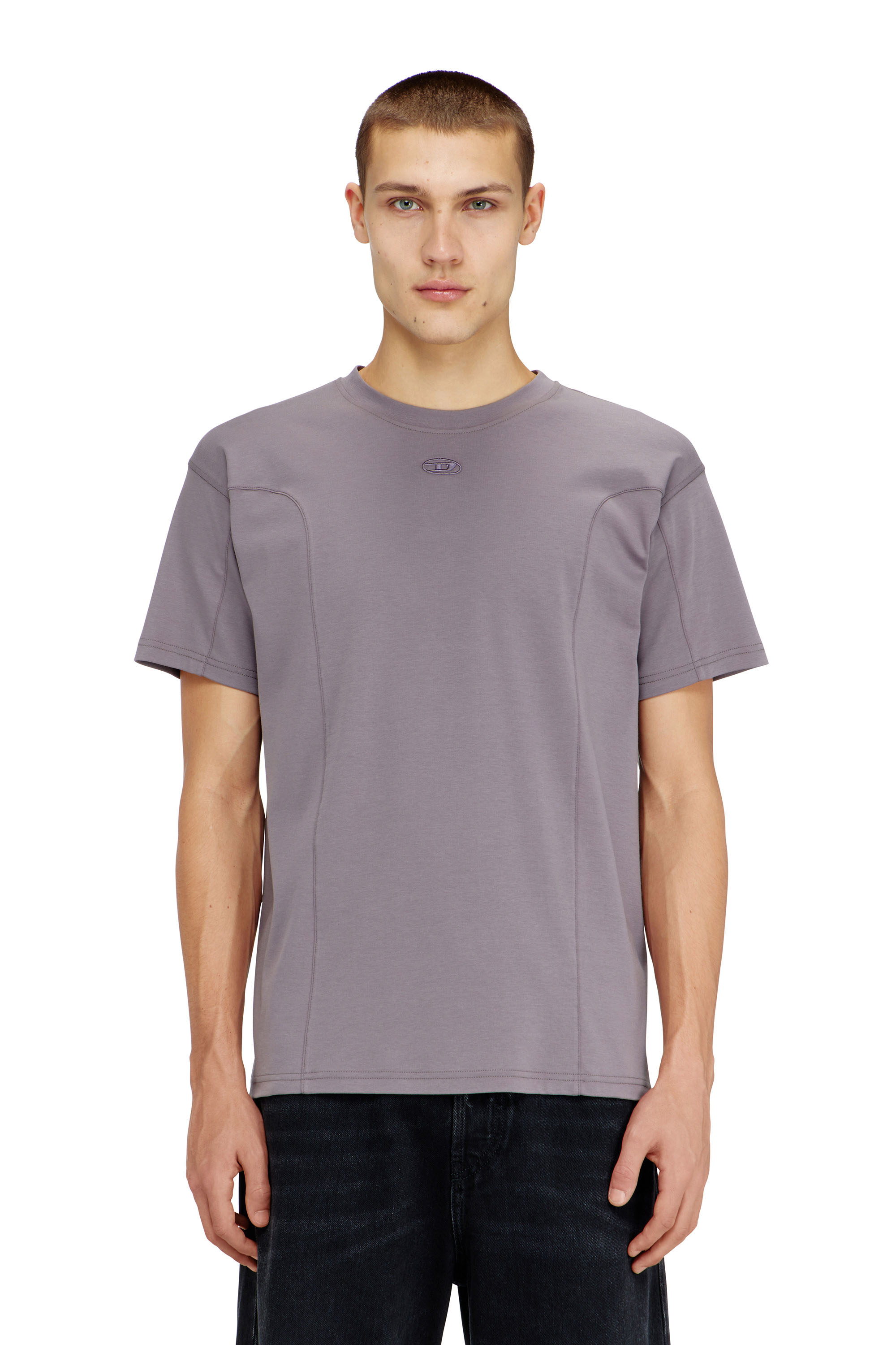 Diesel - T-NORM-INT, Man's Short-sleeve T-shirt with panels in null - 1