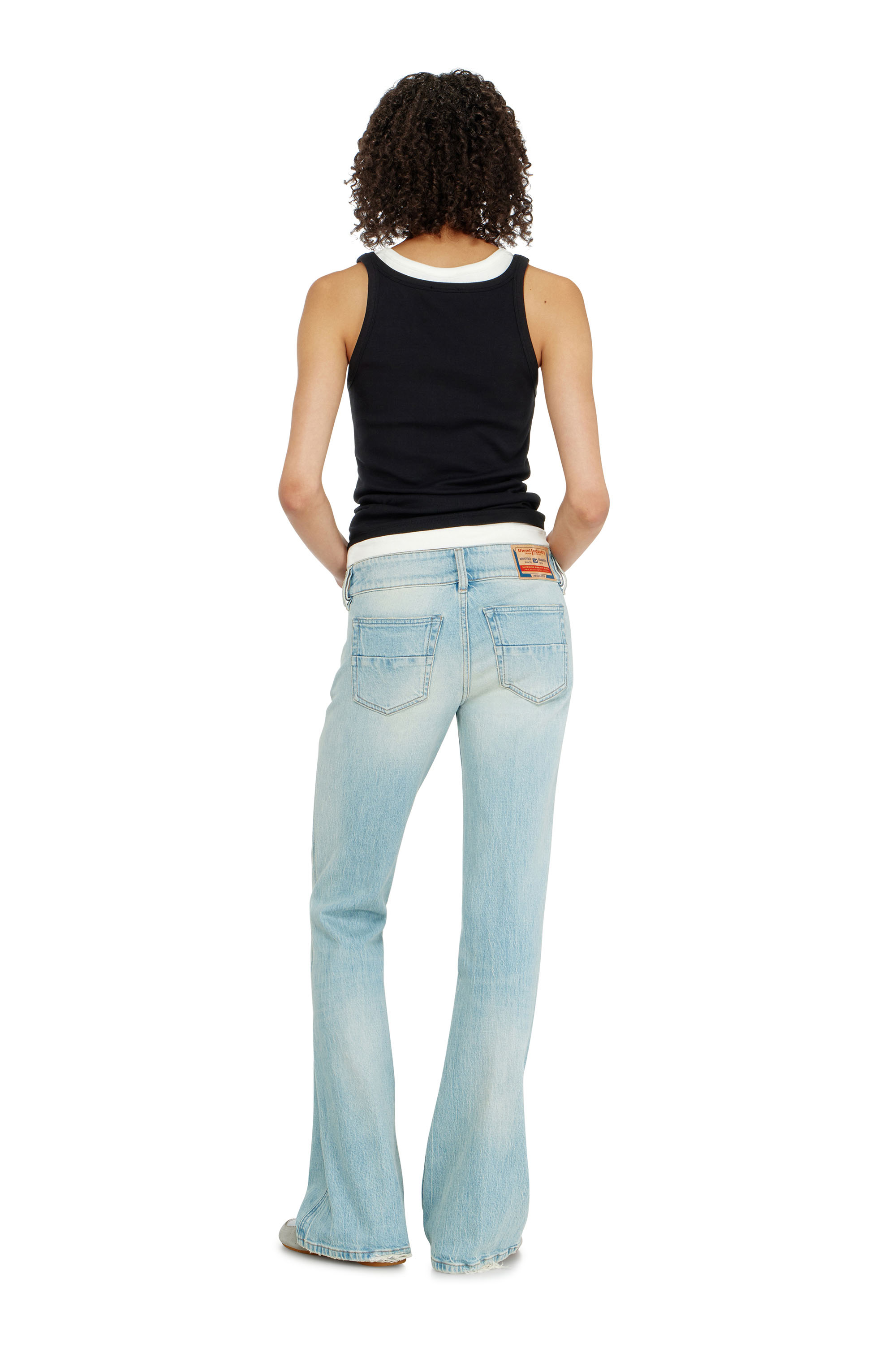Diesel - Woman's Bootcut Jeans D-Hush 0KBBX, Light Blue - 3